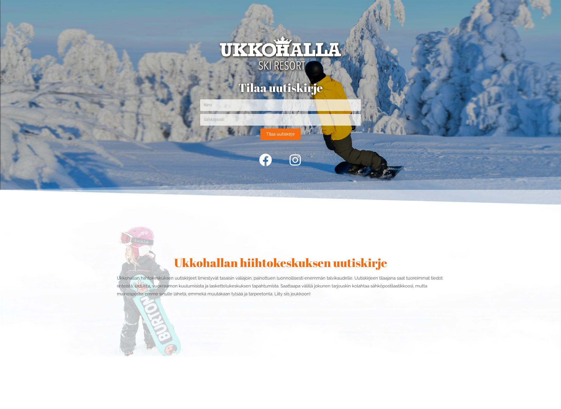 Skärmdump för skiukkohalla.fi
