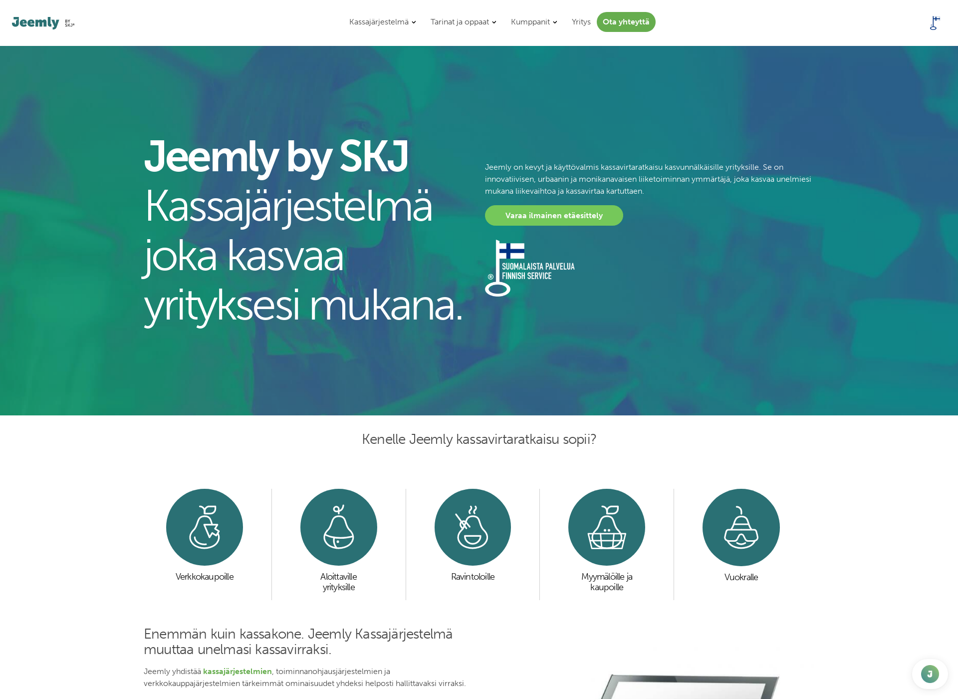 Screenshot for skj-palvelut.fi