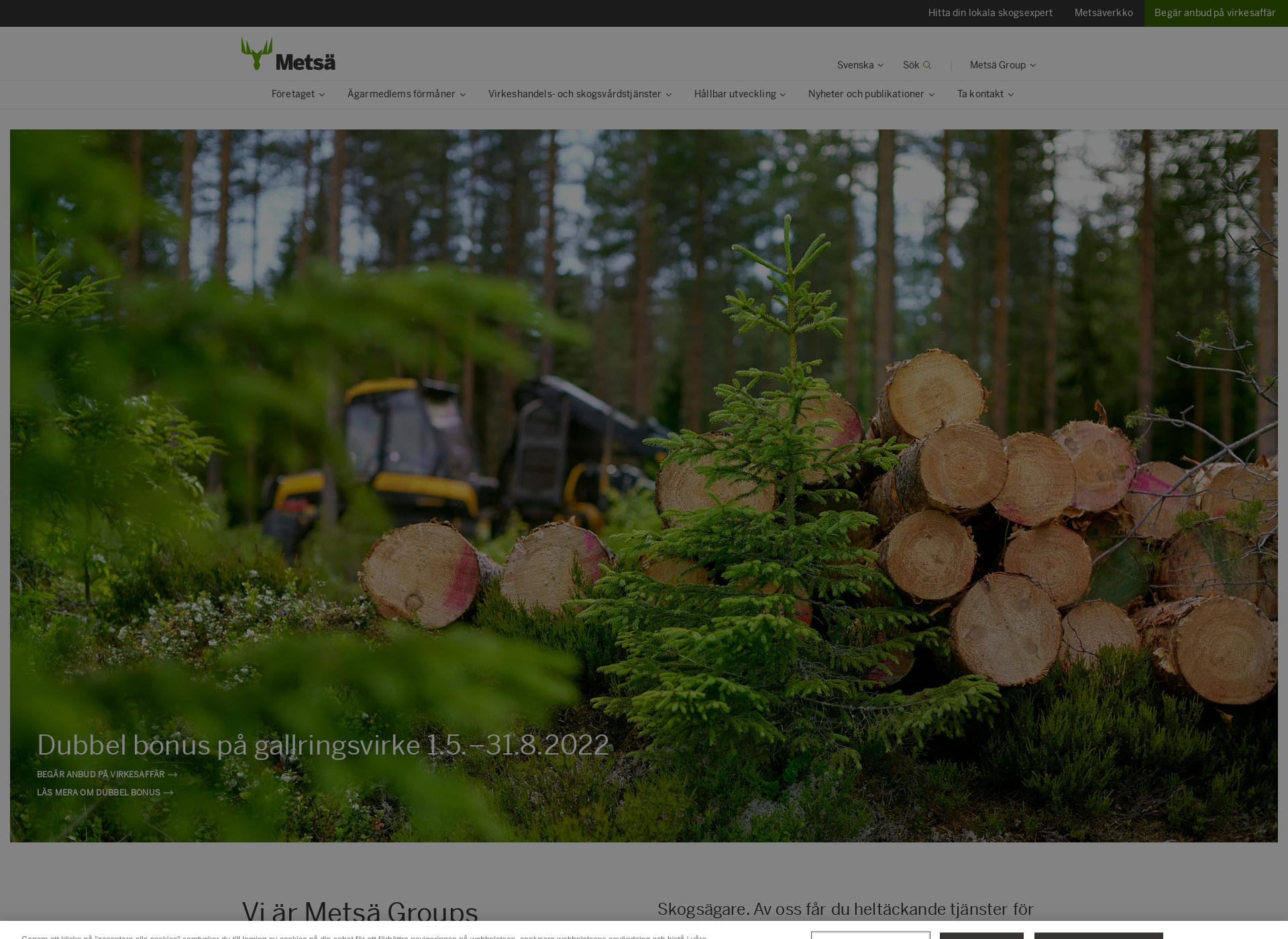 Screenshot for skogstjanster.fi