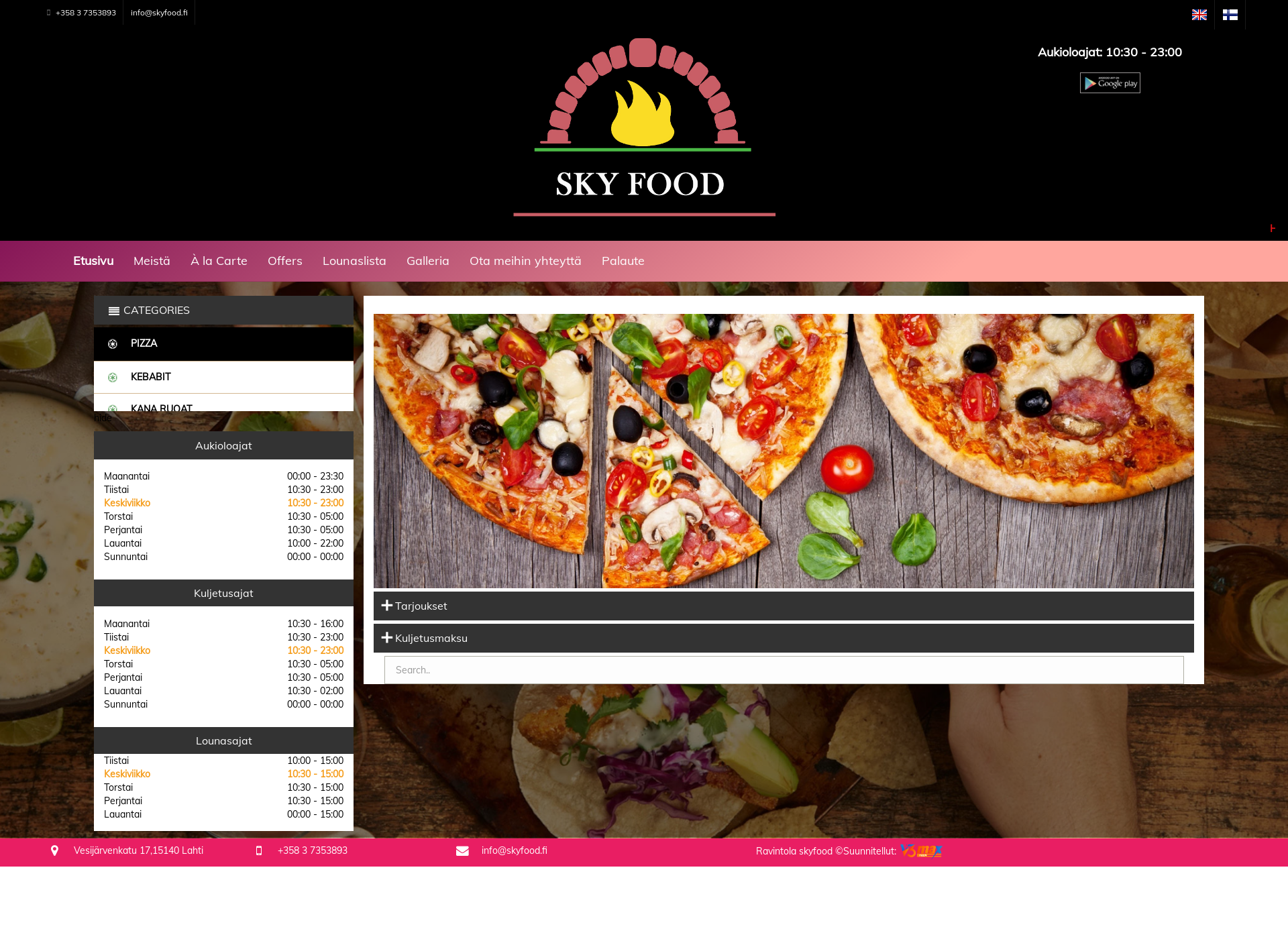 Screenshot for skyfood.fi
