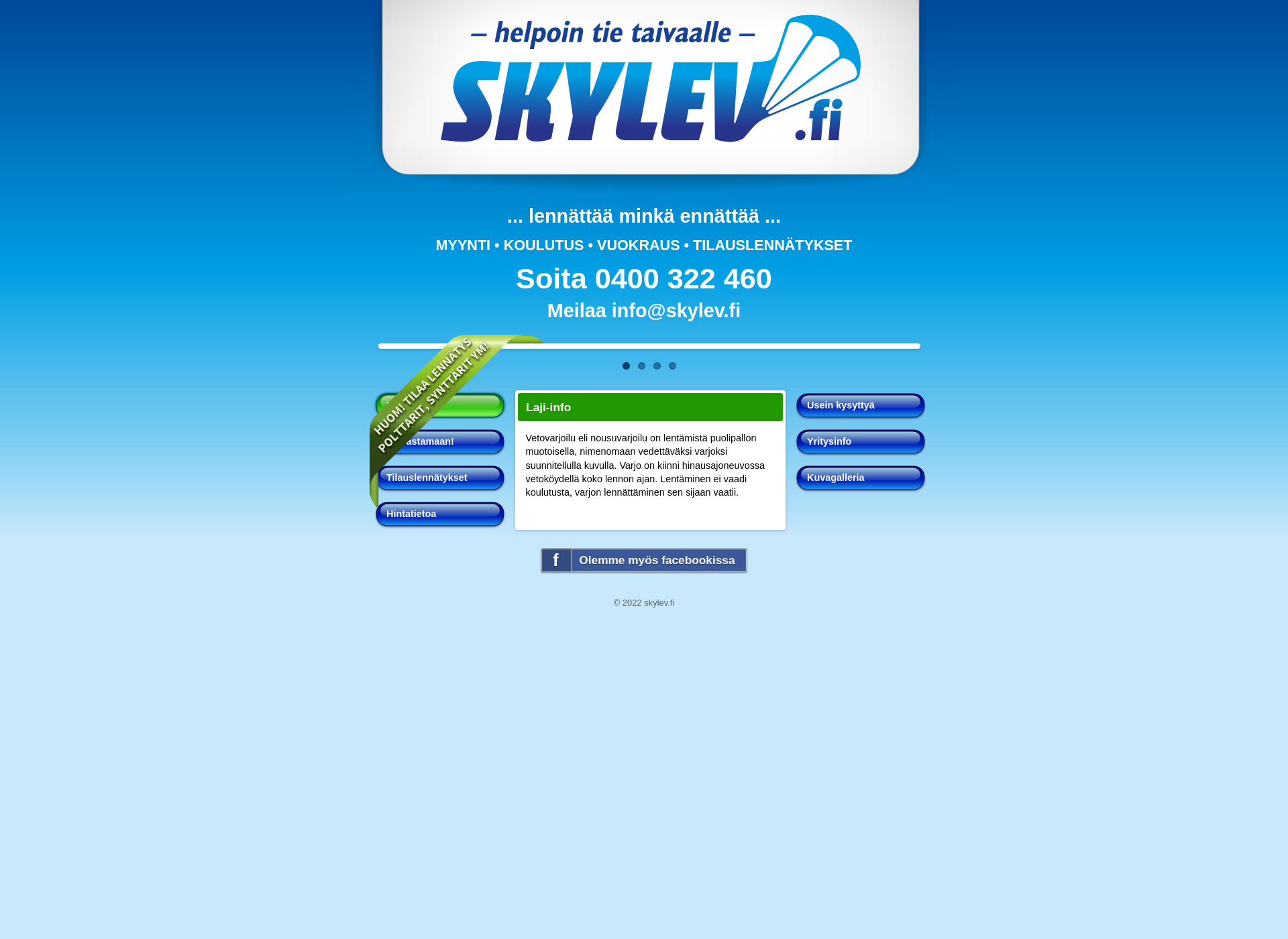 Screenshot for skylev.fi