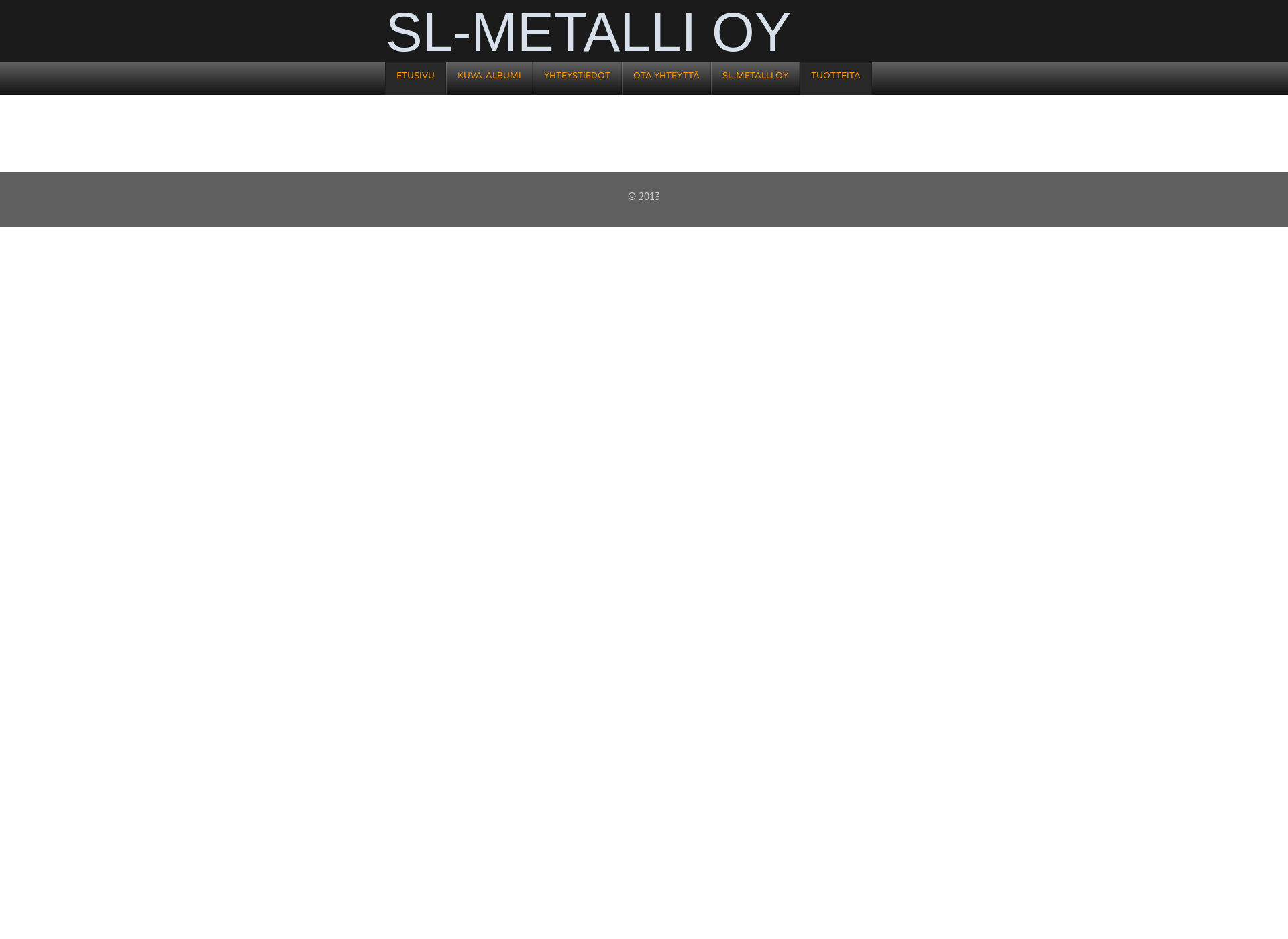 Skärmdump för sl-metalli.fi