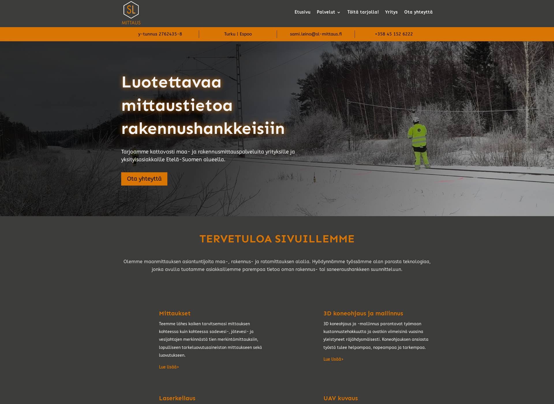 Skärmdump för sl-mittaus.fi