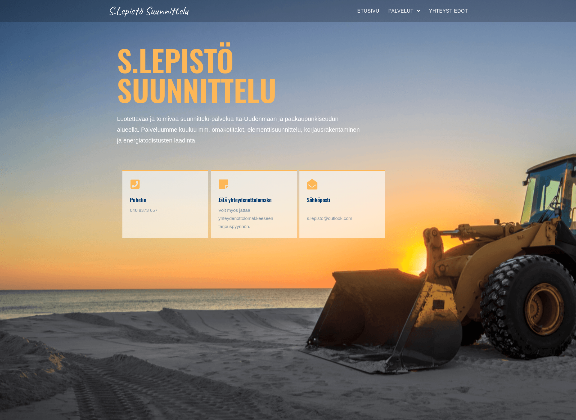 Screenshot for slepistosuunnittelu.fi