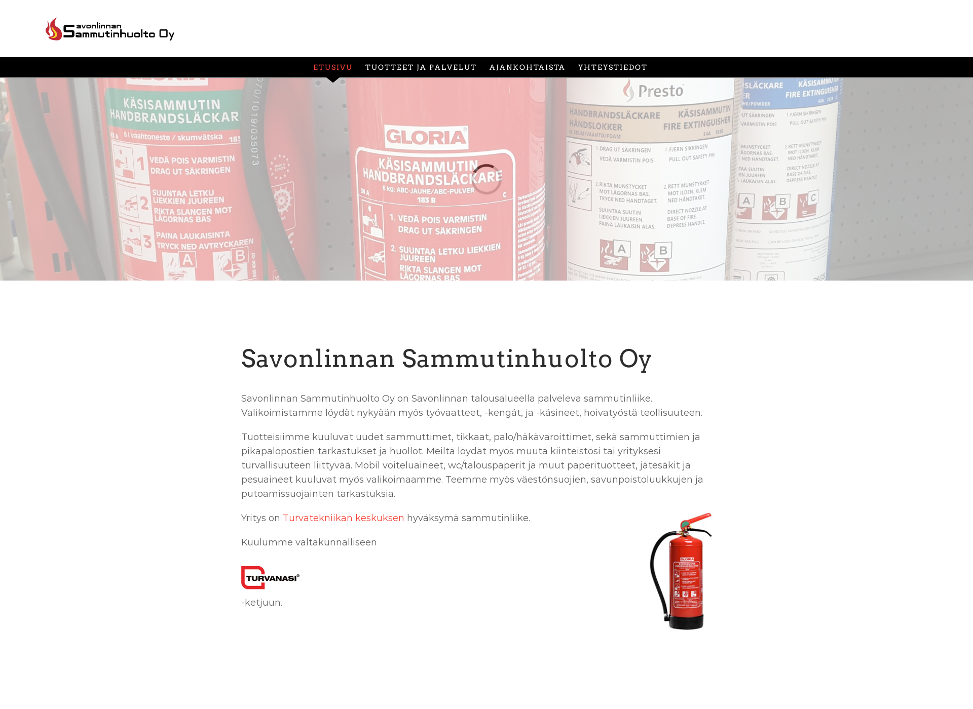 Skärmdump för slnsh.fi