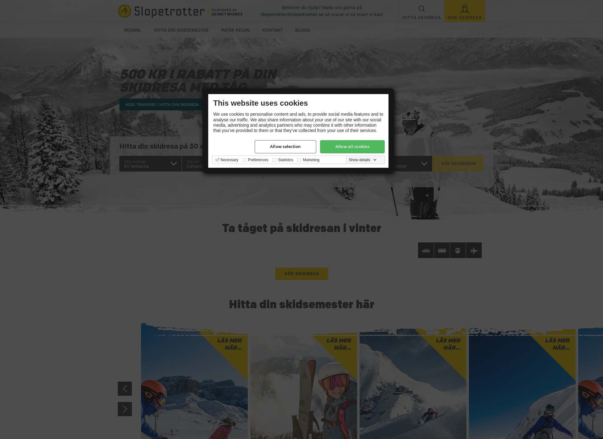 Screenshot for slopetrotter.fi