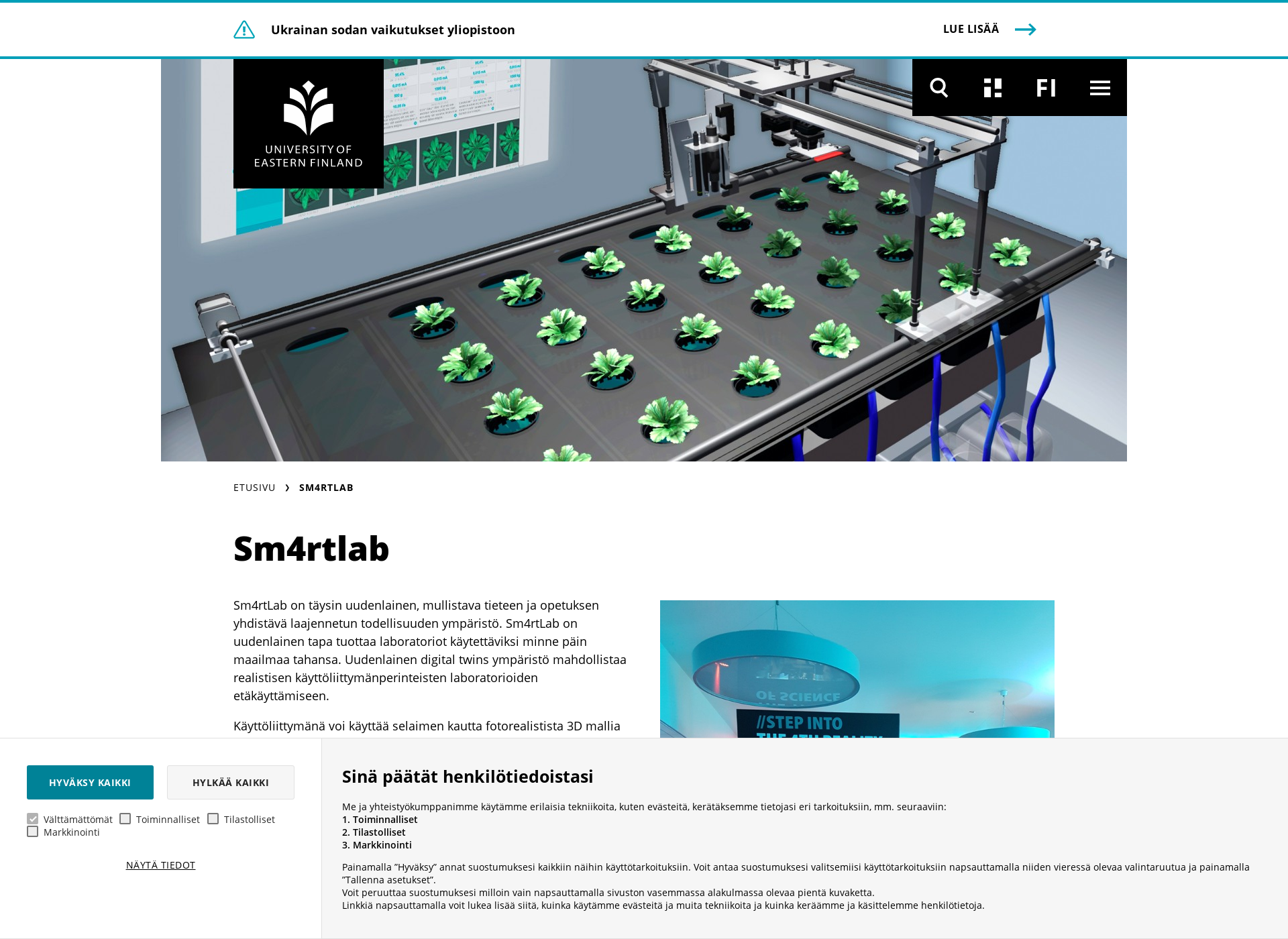 Skärmdump för sm4rtlab.fi