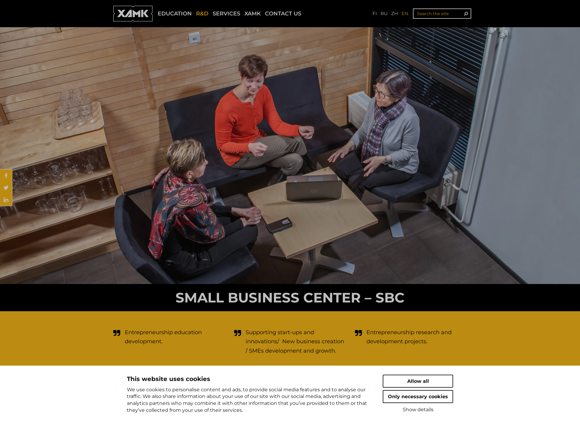 Screenshot for smallbusinesscenter.fi