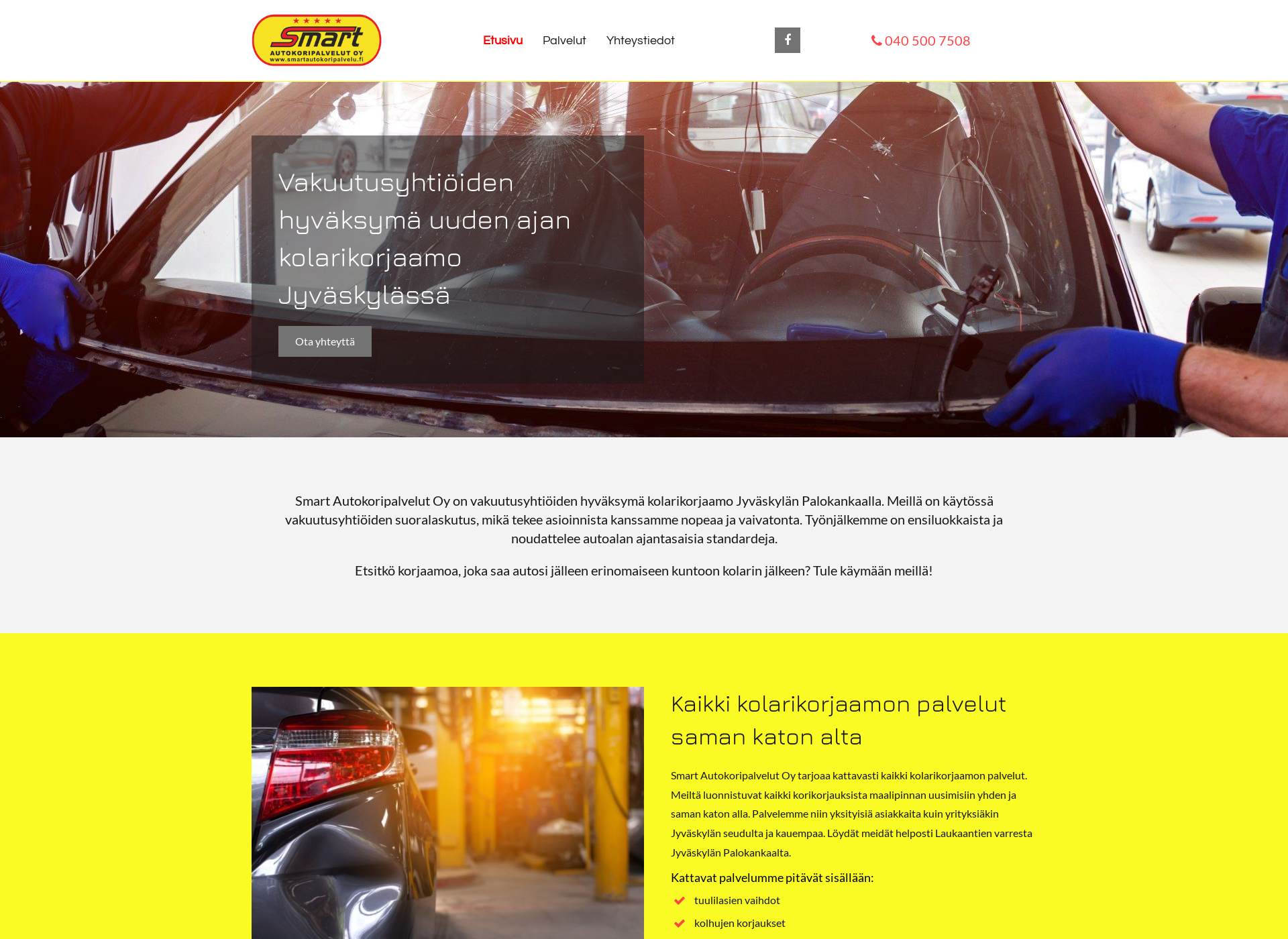 Screenshot for smartautokoripalvelu.fi