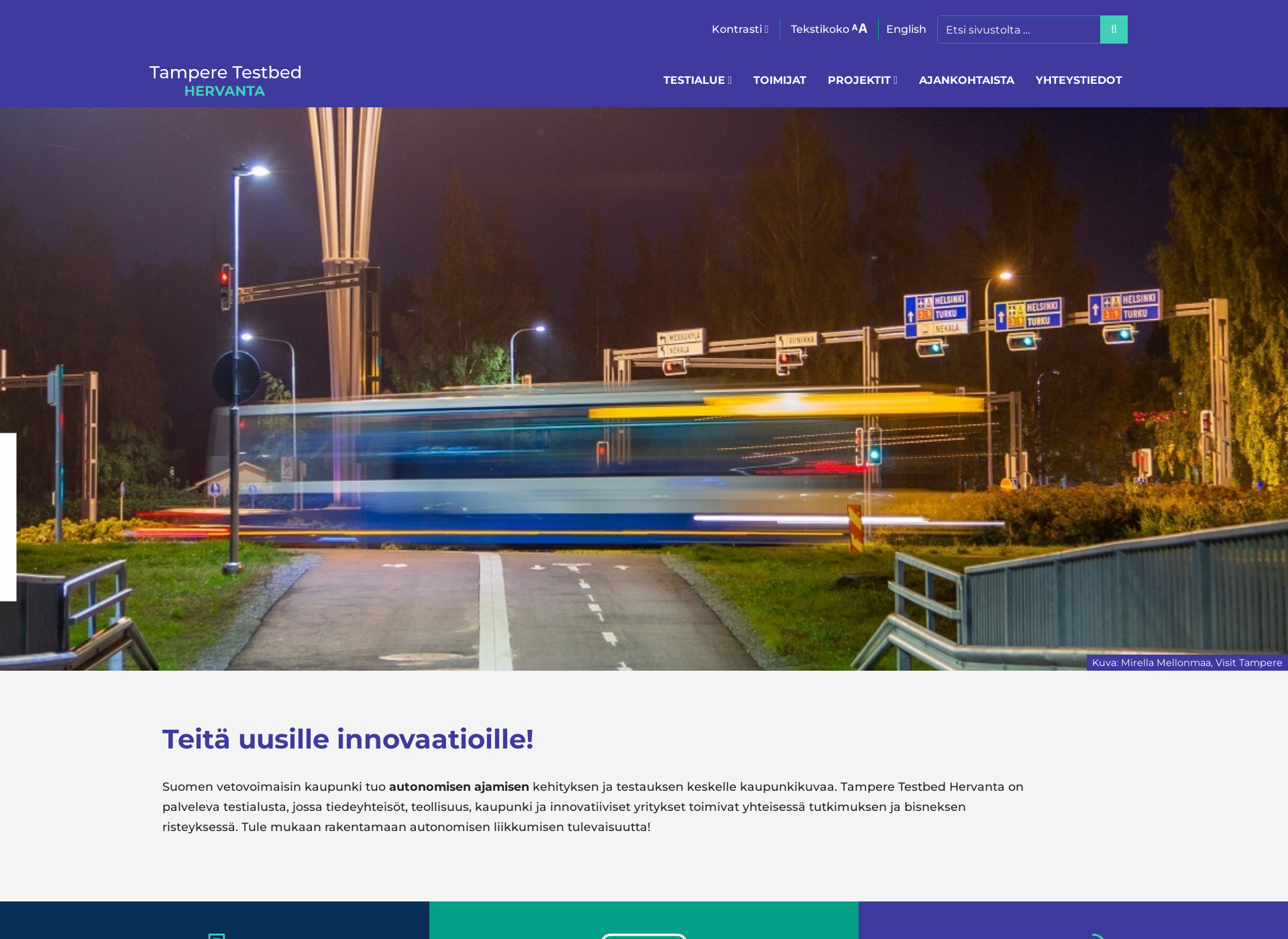 Screenshot for smartcitytestbed.fi