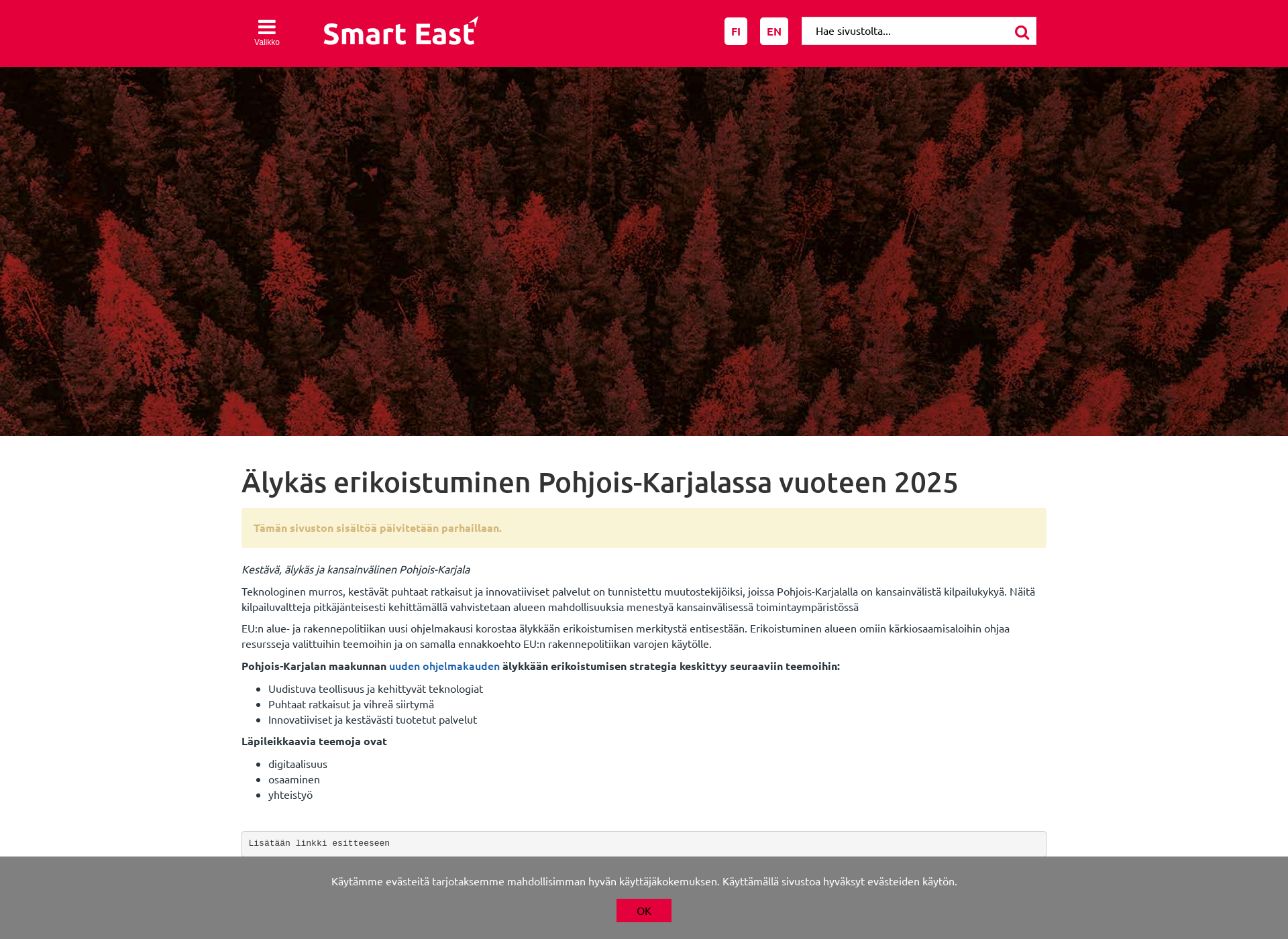 Screenshot for smarteast.fi