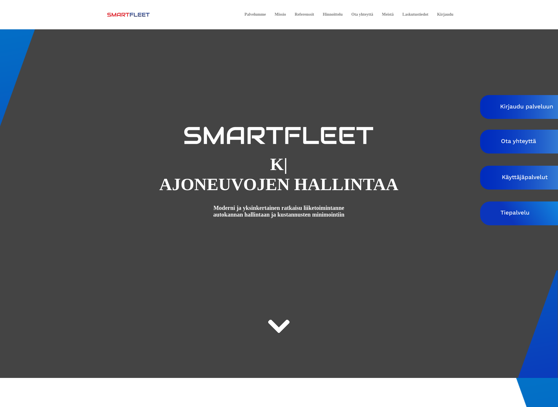 Skärmdump för smartfleet.fi