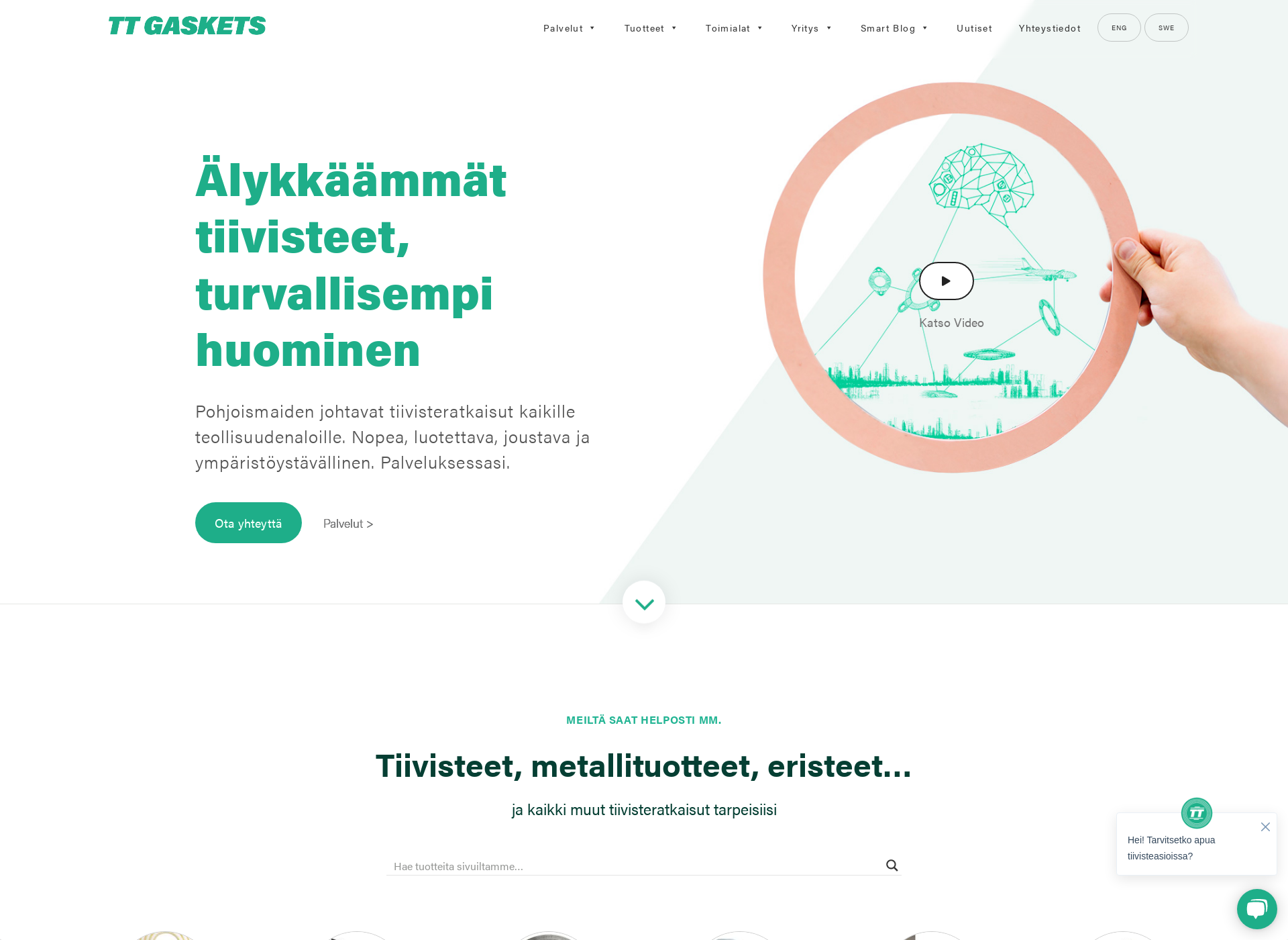 Skärmdump för smartgasket.fi