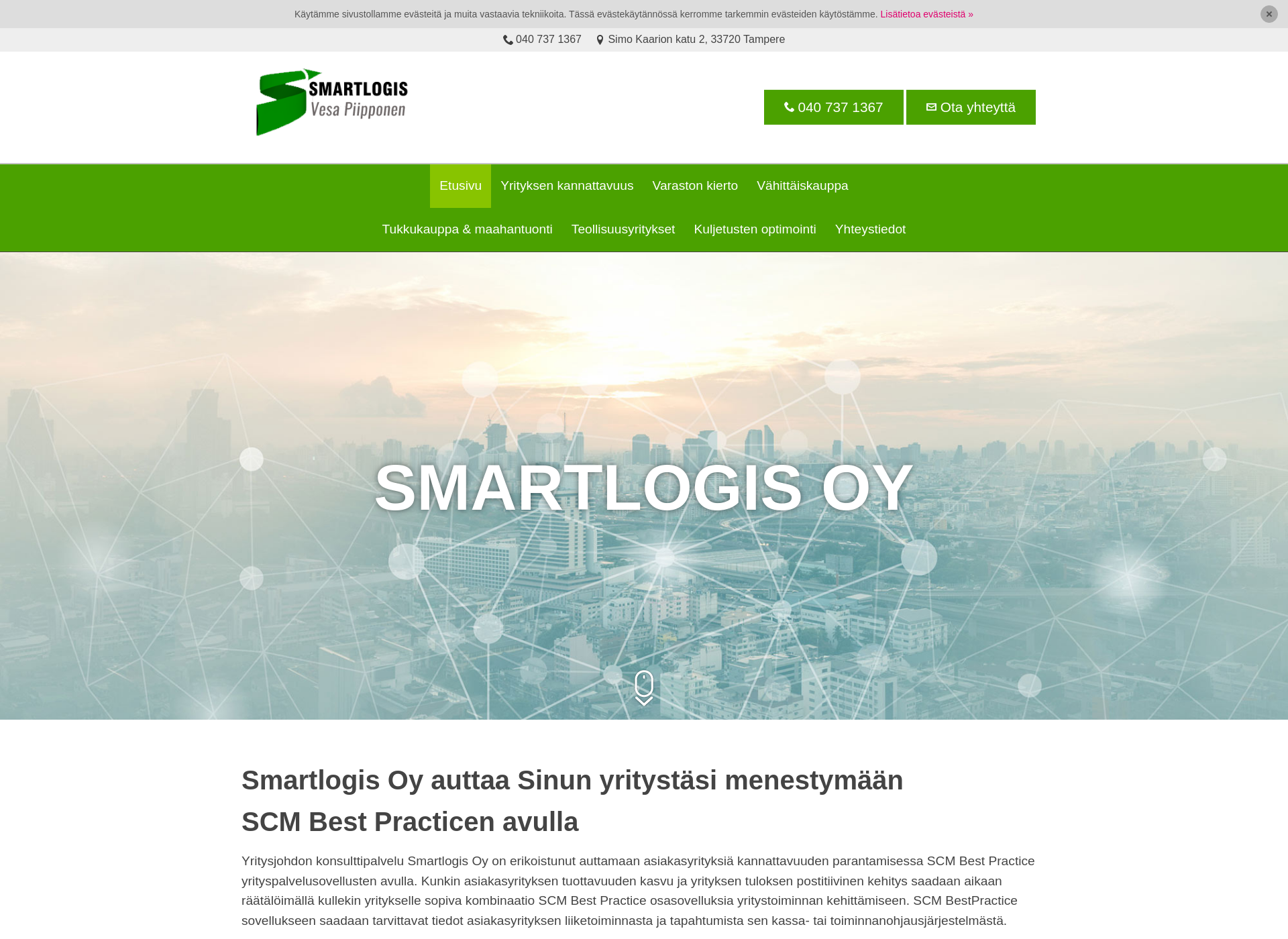 Screenshot for smartlogis.fi