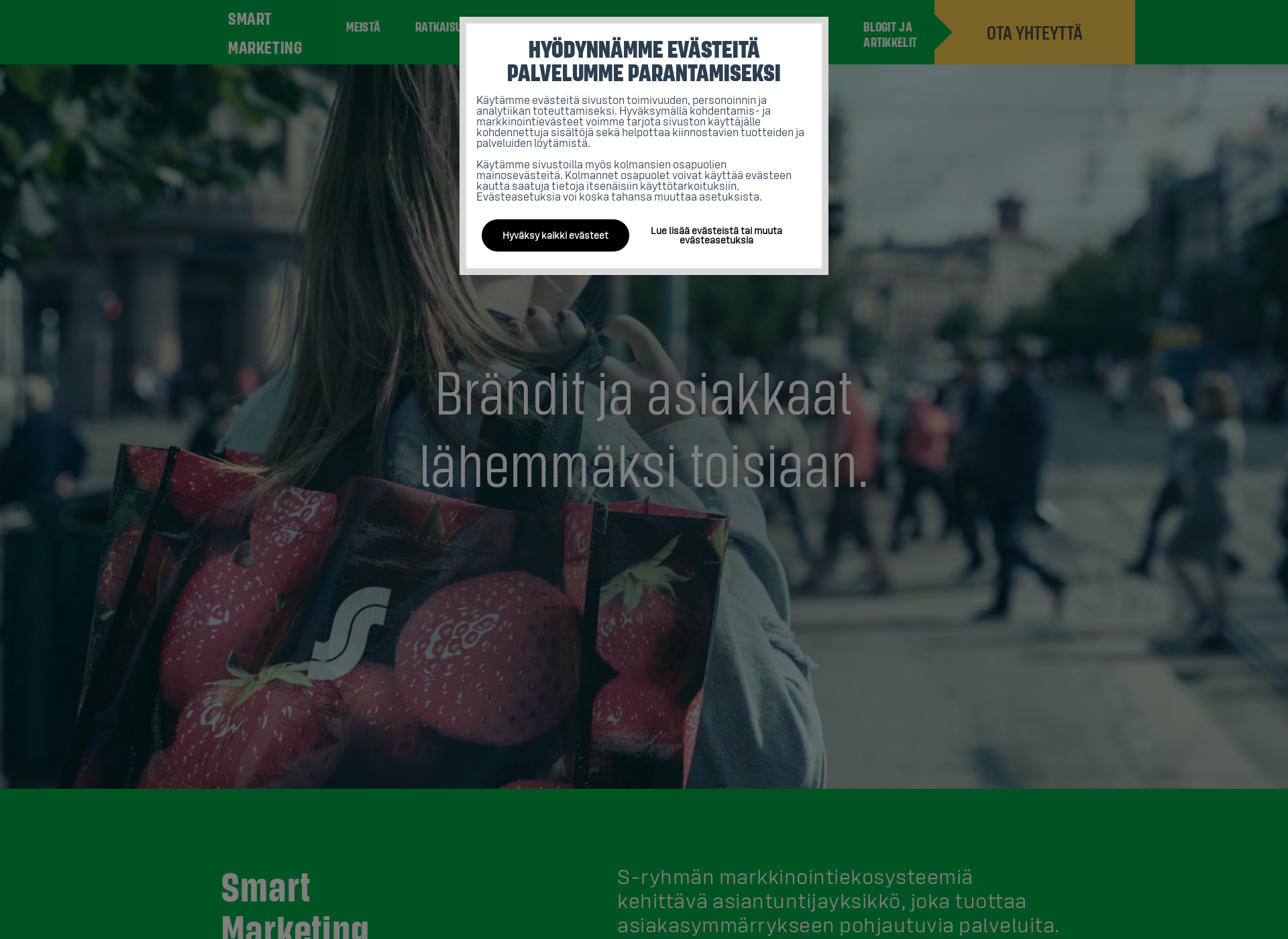 Skärmdump för smartmarketing.fi