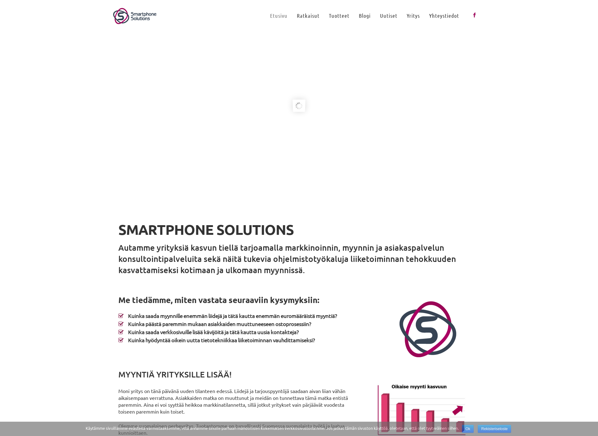 Skärmdump för smartphonesolutions.fi