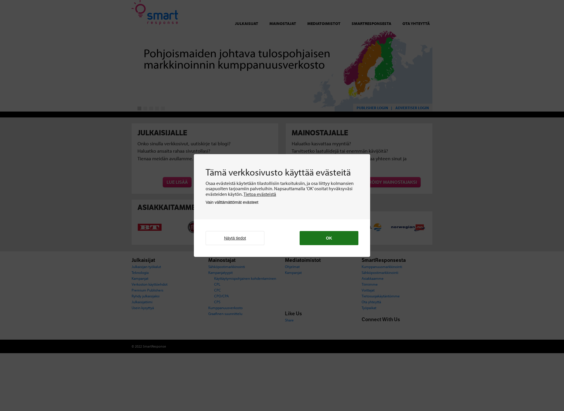 Skärmdump för smartresponse.fi