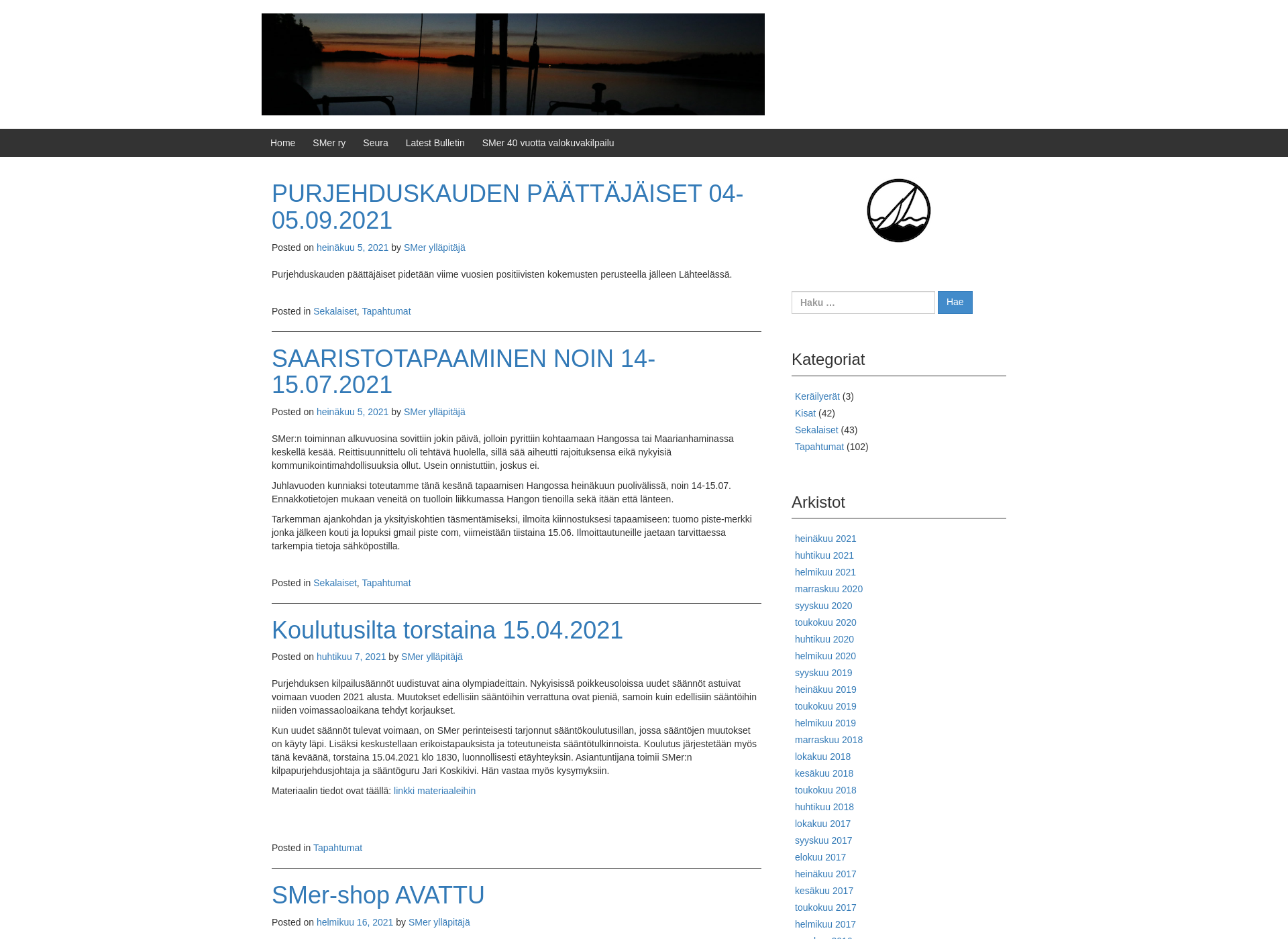 Screenshot for smer.fi