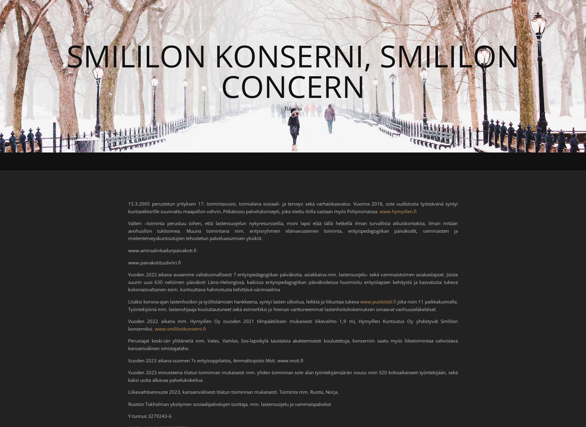 Screenshot for smililon.fi