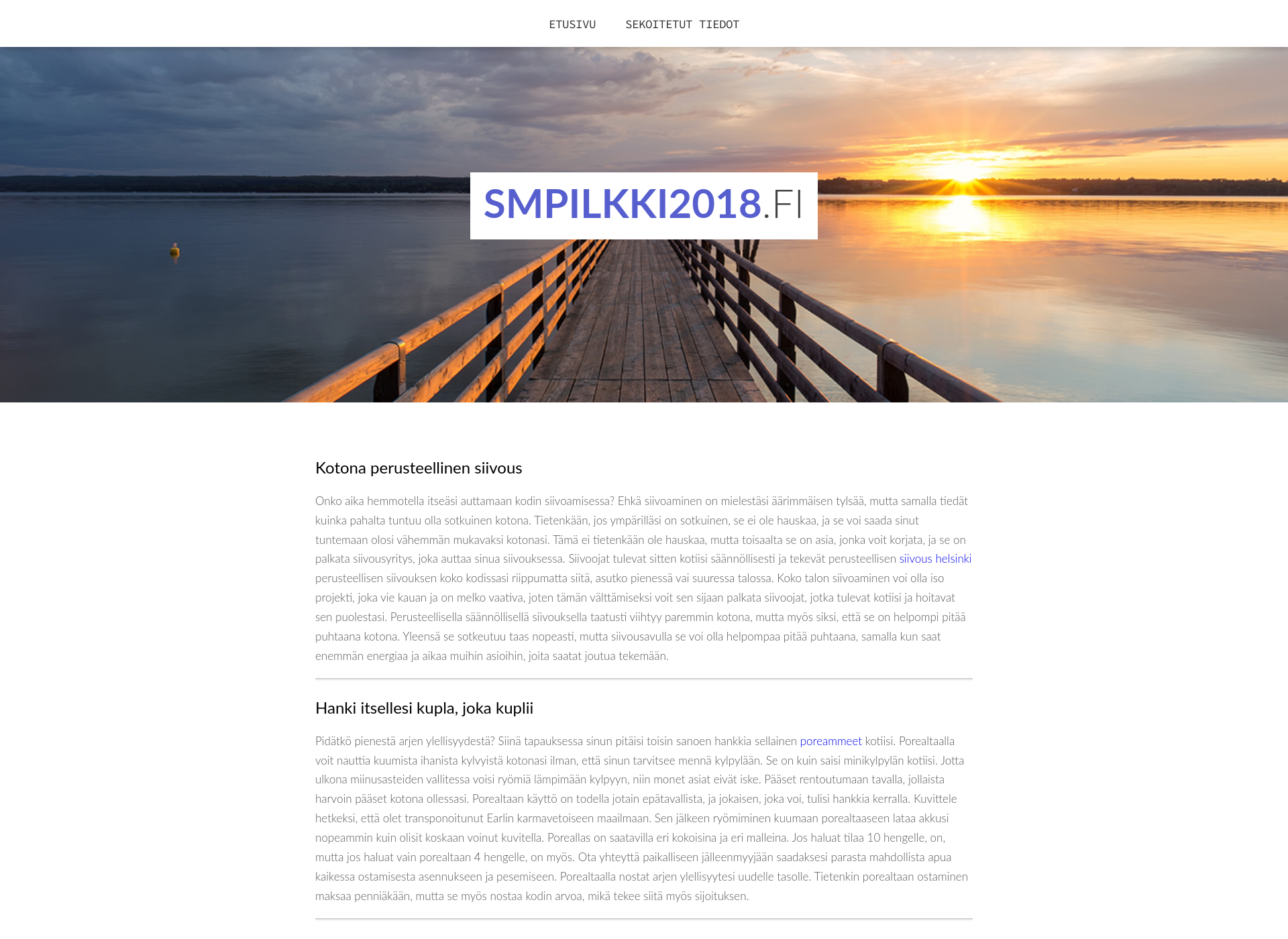 Screenshot for smpilkki2018.fi