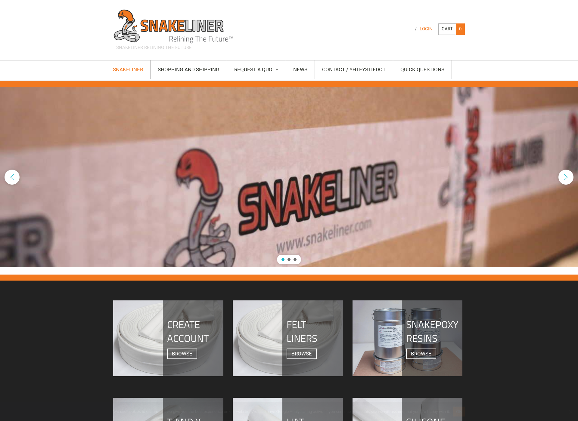 Screenshot for snakeliner.com
