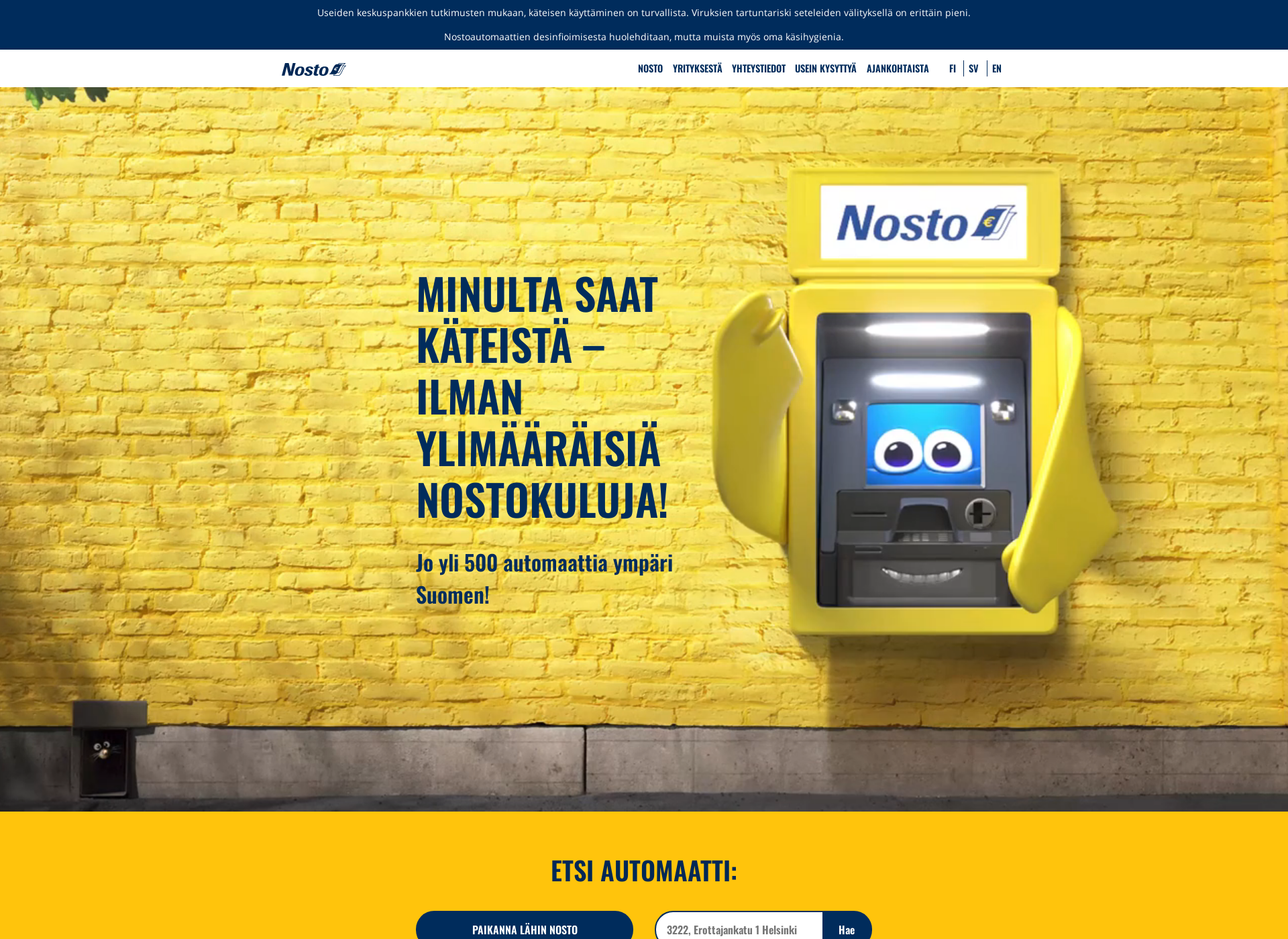 Screenshot for snosto.fi