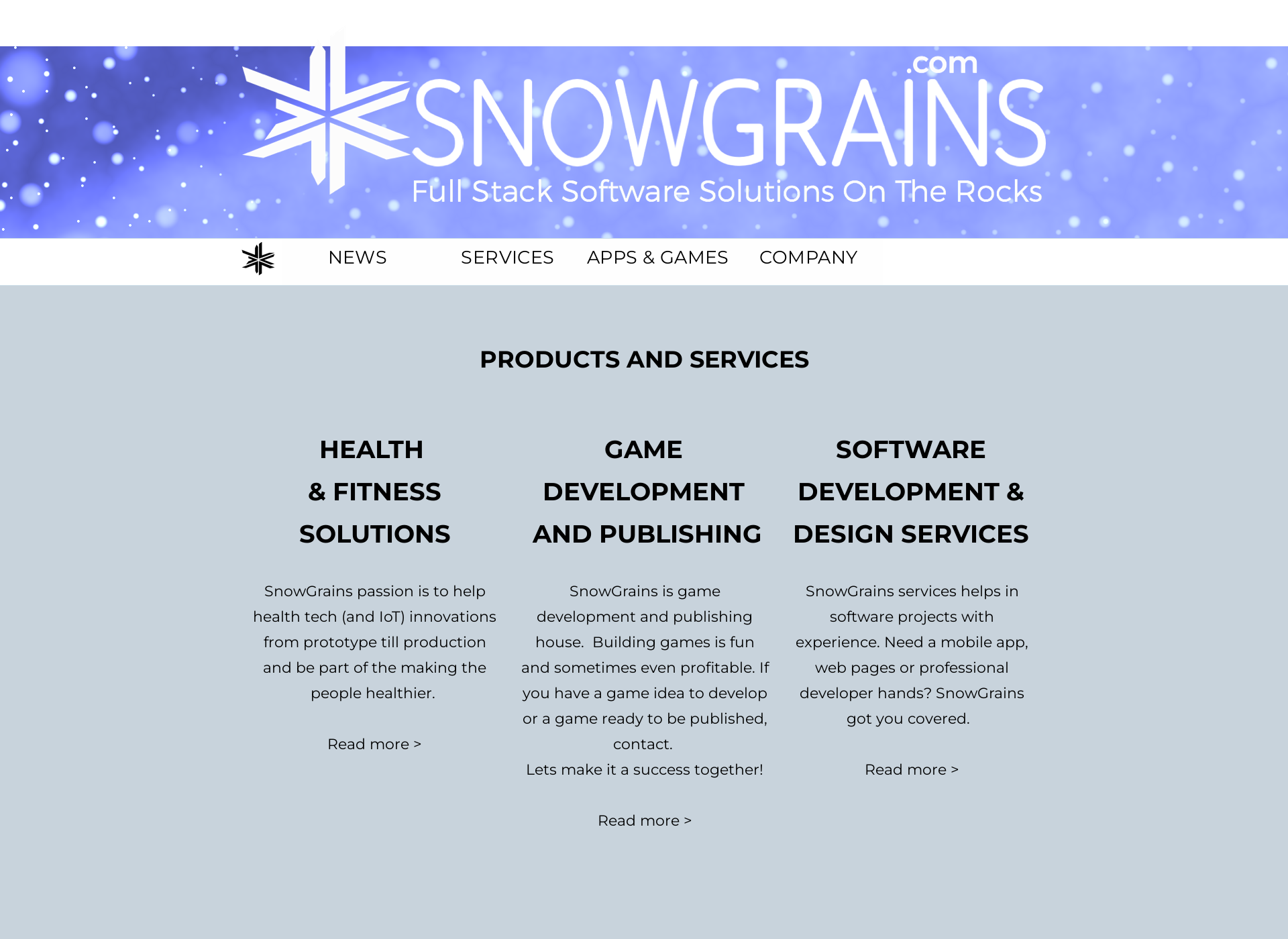 Screenshot for snowgrains.fi