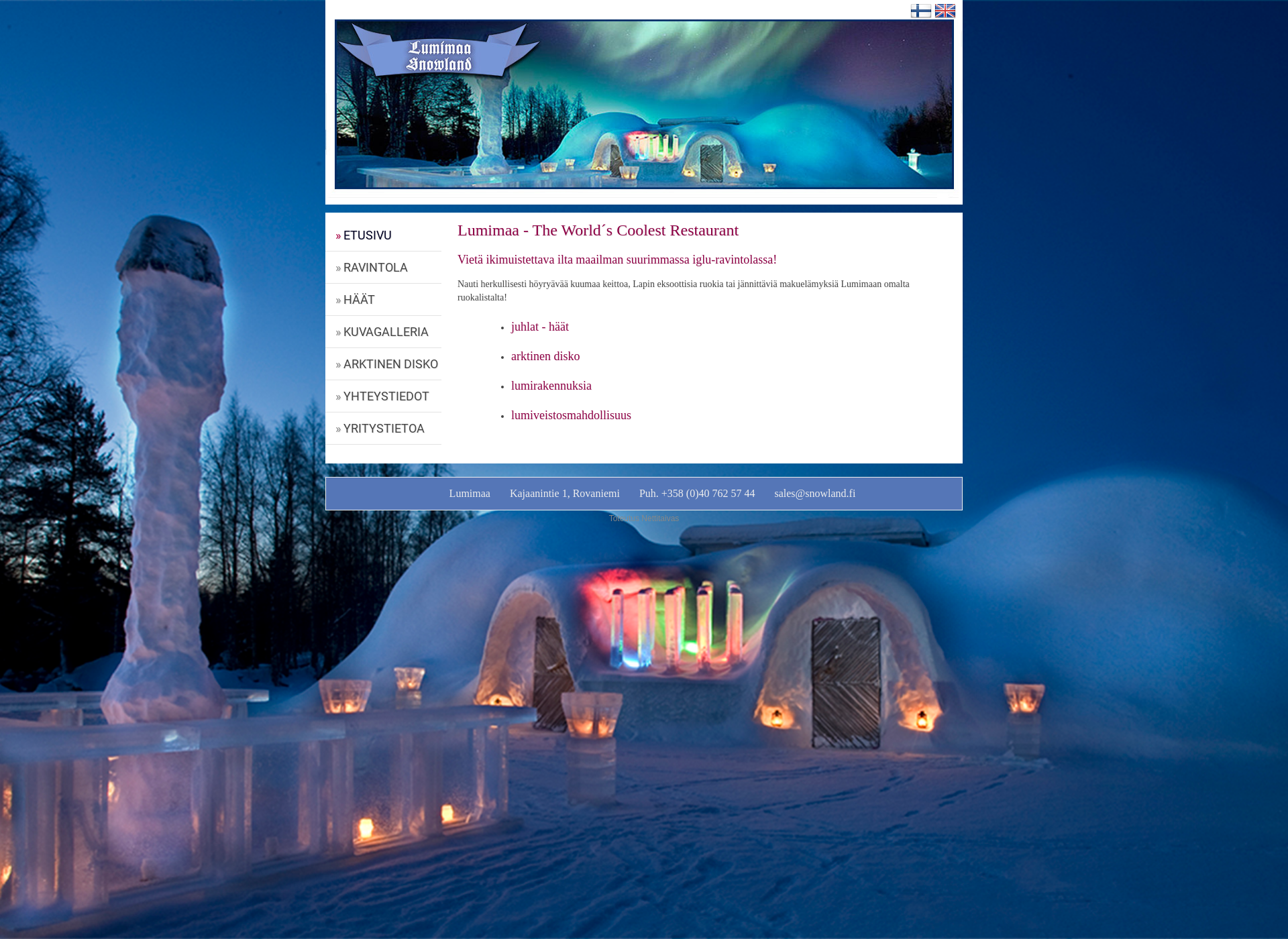 Screenshot for snowland.fi