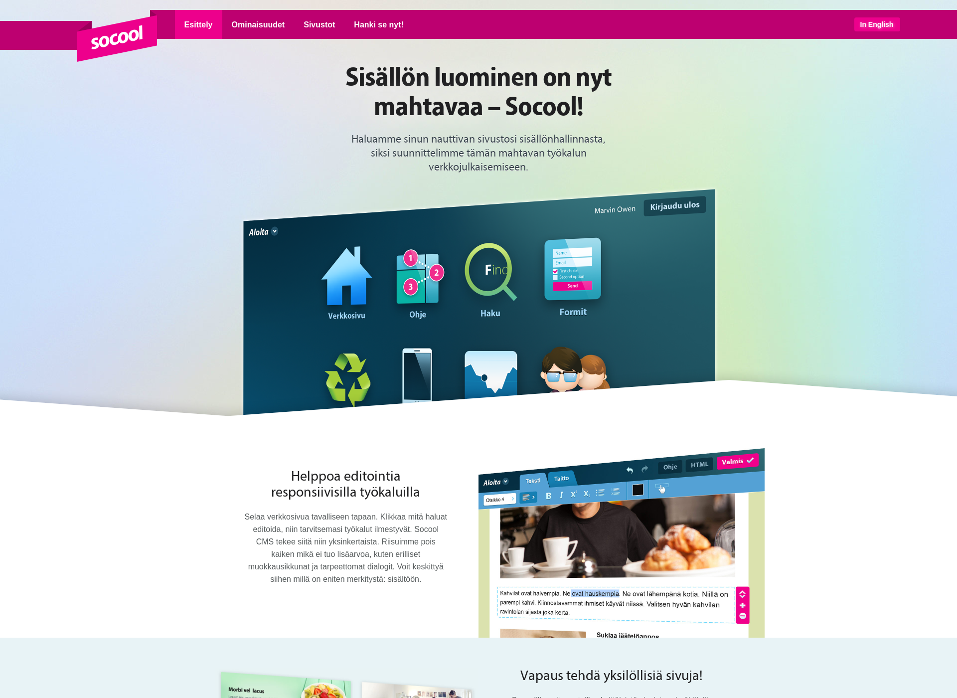 Screenshot for socool.fi