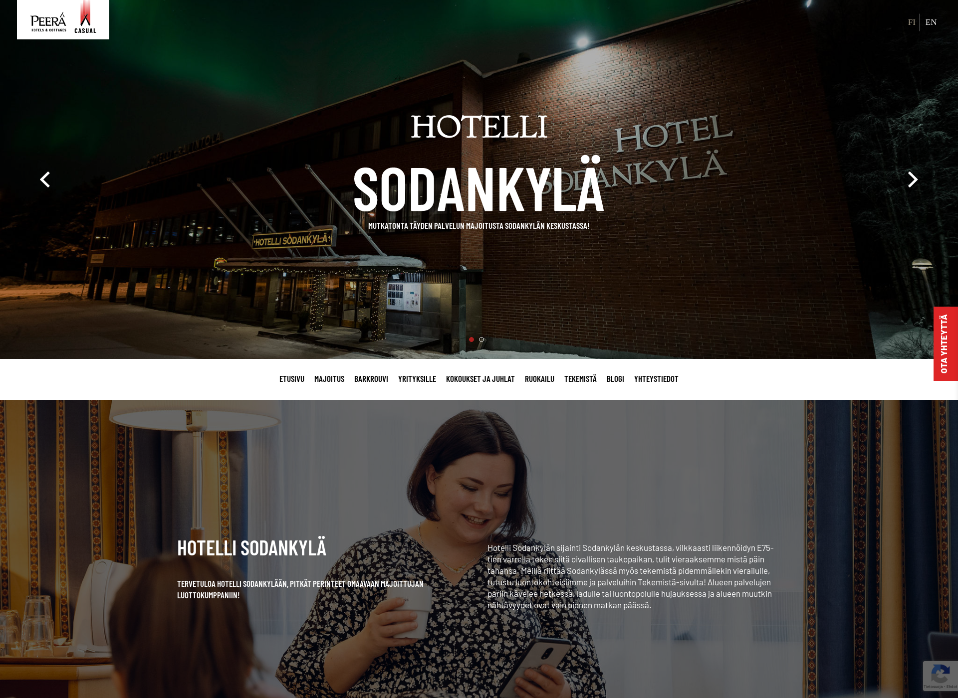 Screenshot for sodankylahotel.fi