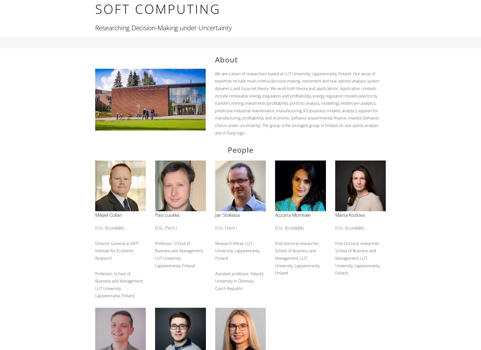Screenshot for softcomputing.fi