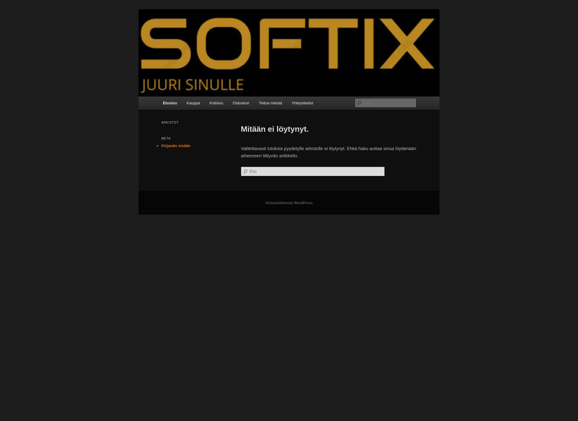 Skärmdump för softix.fi