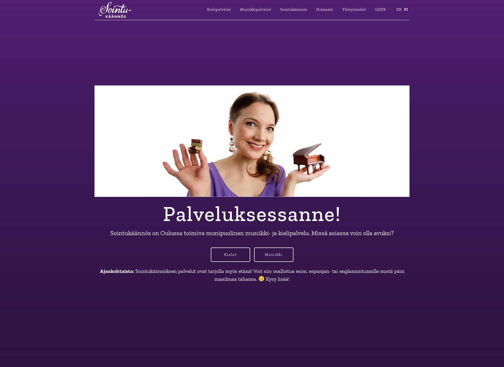 Screenshot for sointukaannos.fi