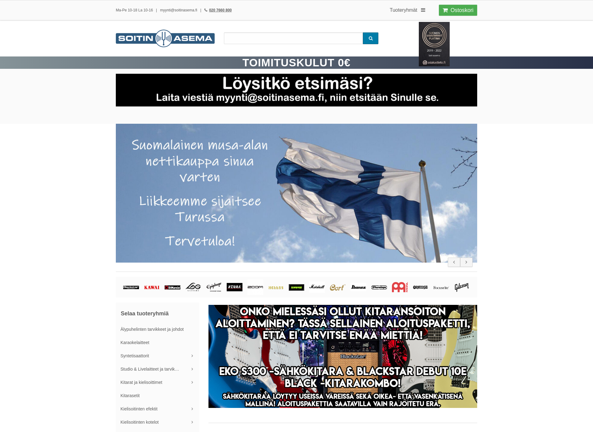 Screenshot for soitinasema.fi