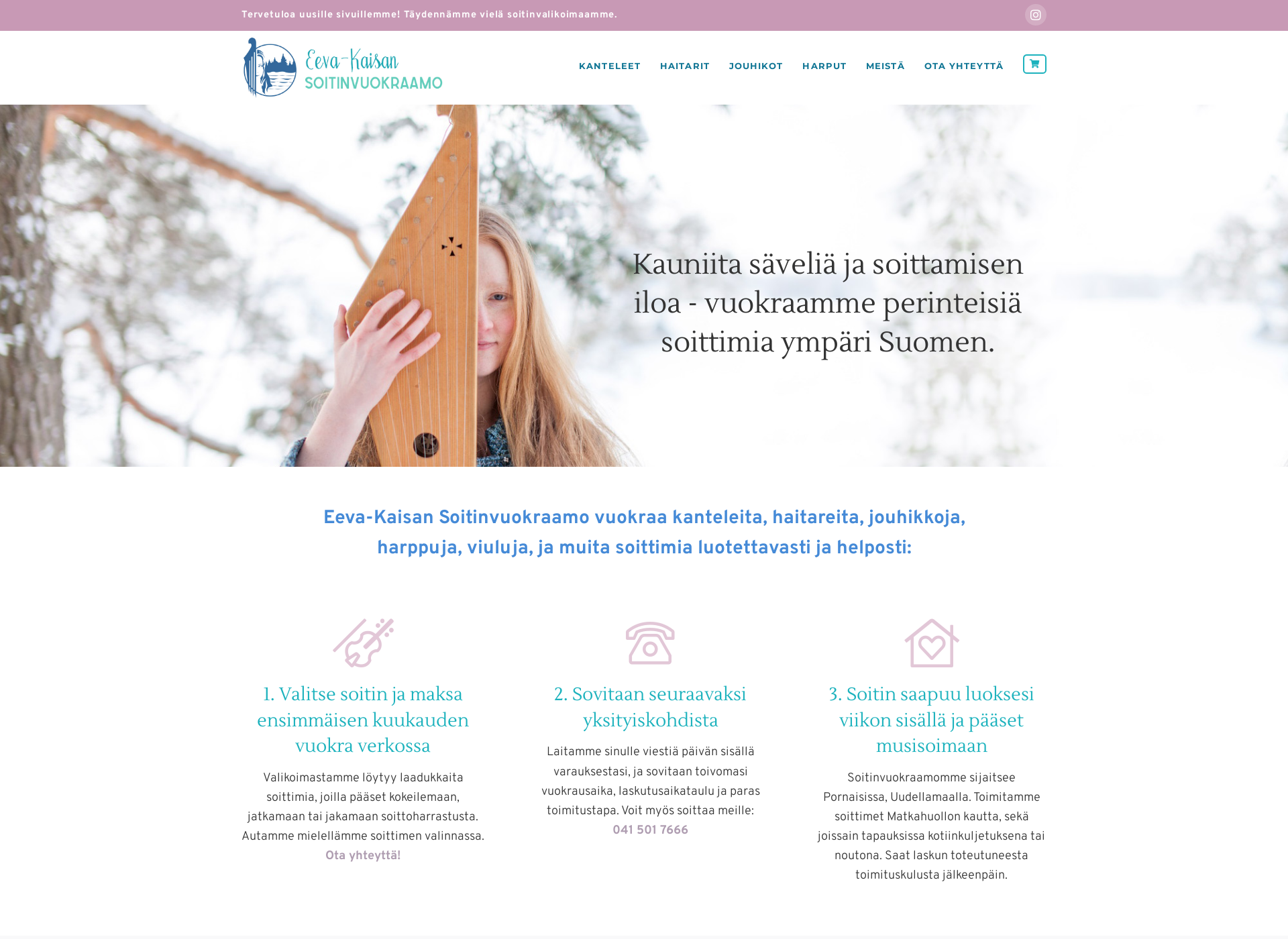 Screenshot for soitinvuokraamo.fi