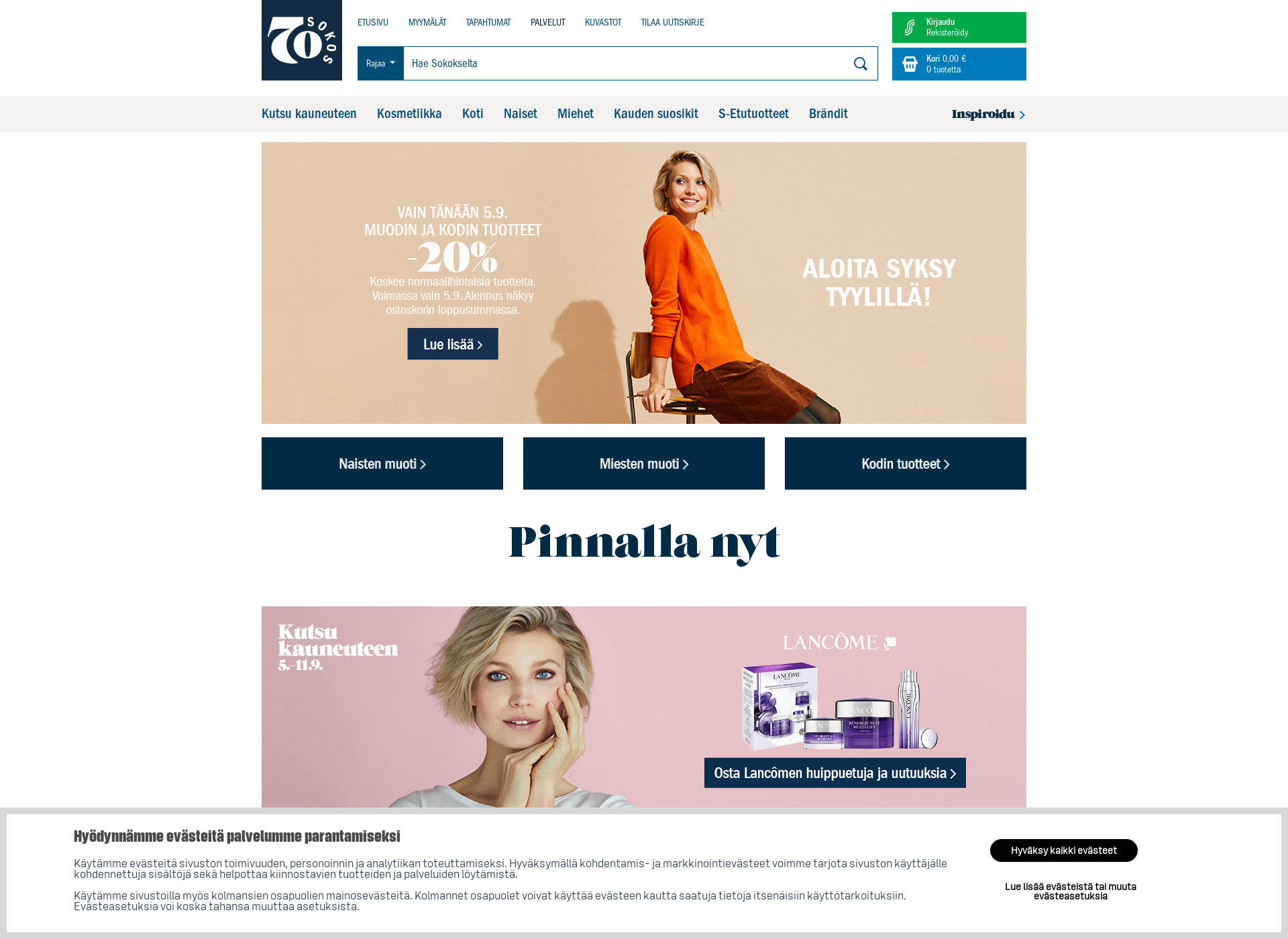 Screenshot for sokosnet.fi