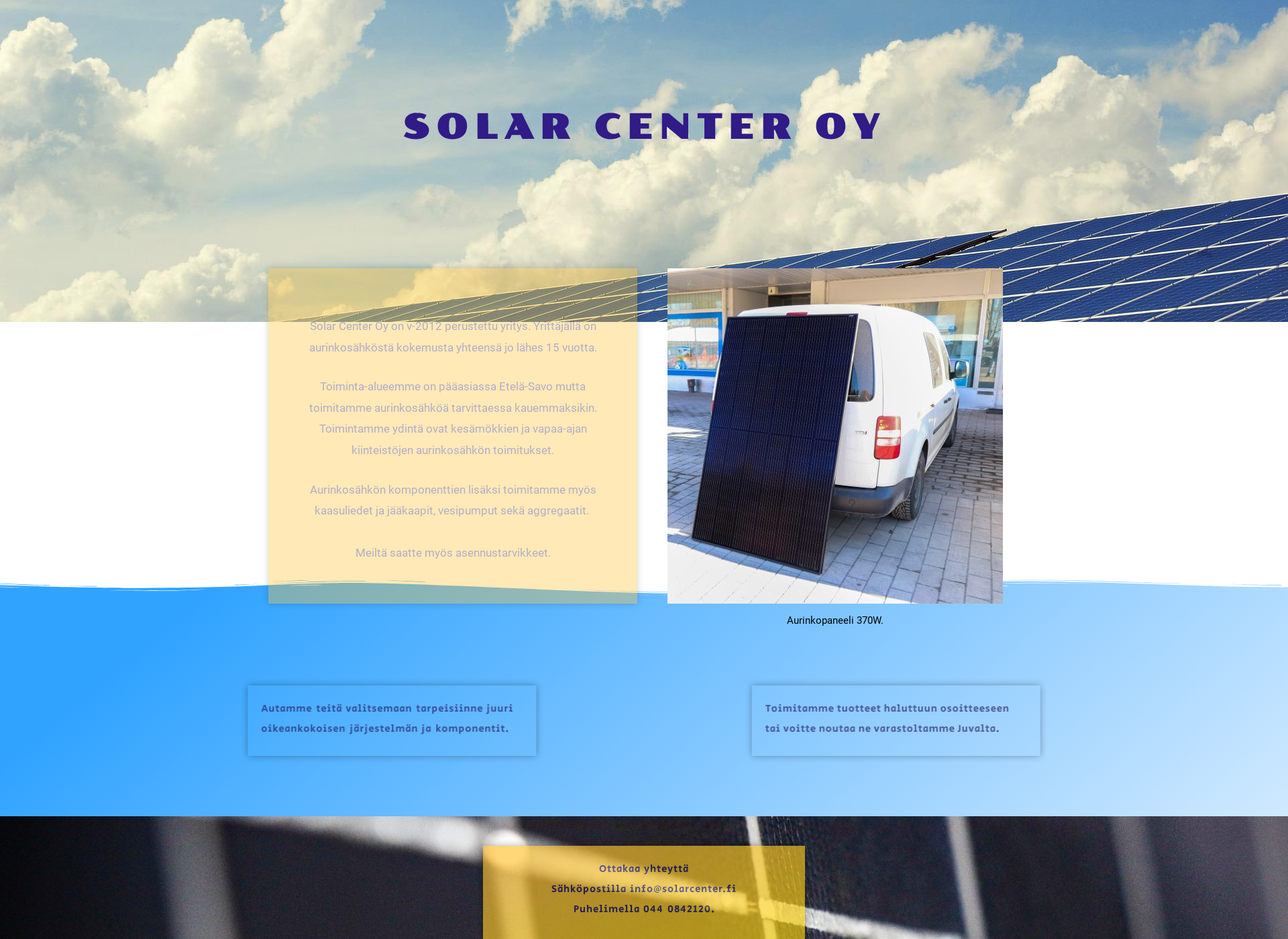 Screenshot for solarcenter.fi