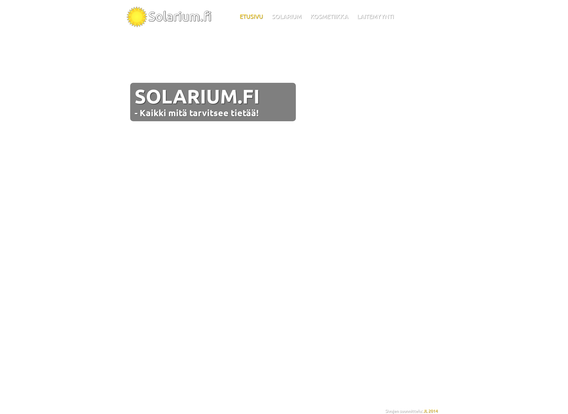 Skärmdump för solarium.fi