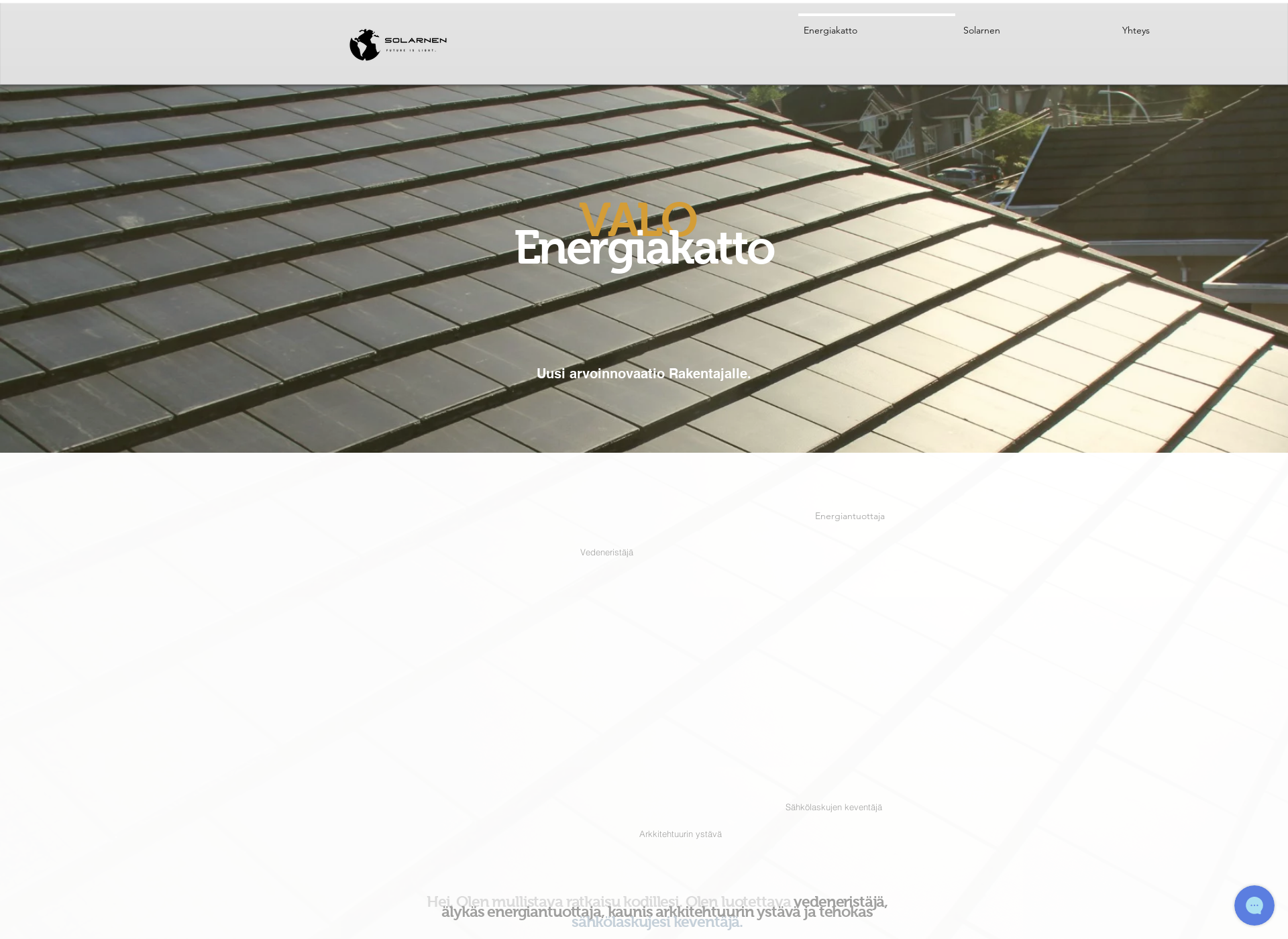 Skärmdump för solarnen.fi