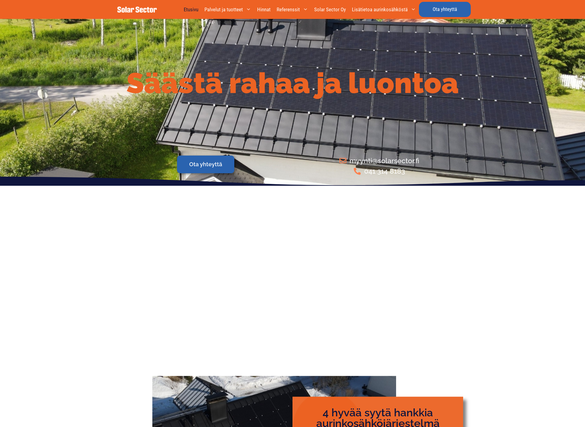 Screenshot for solarsector.fi