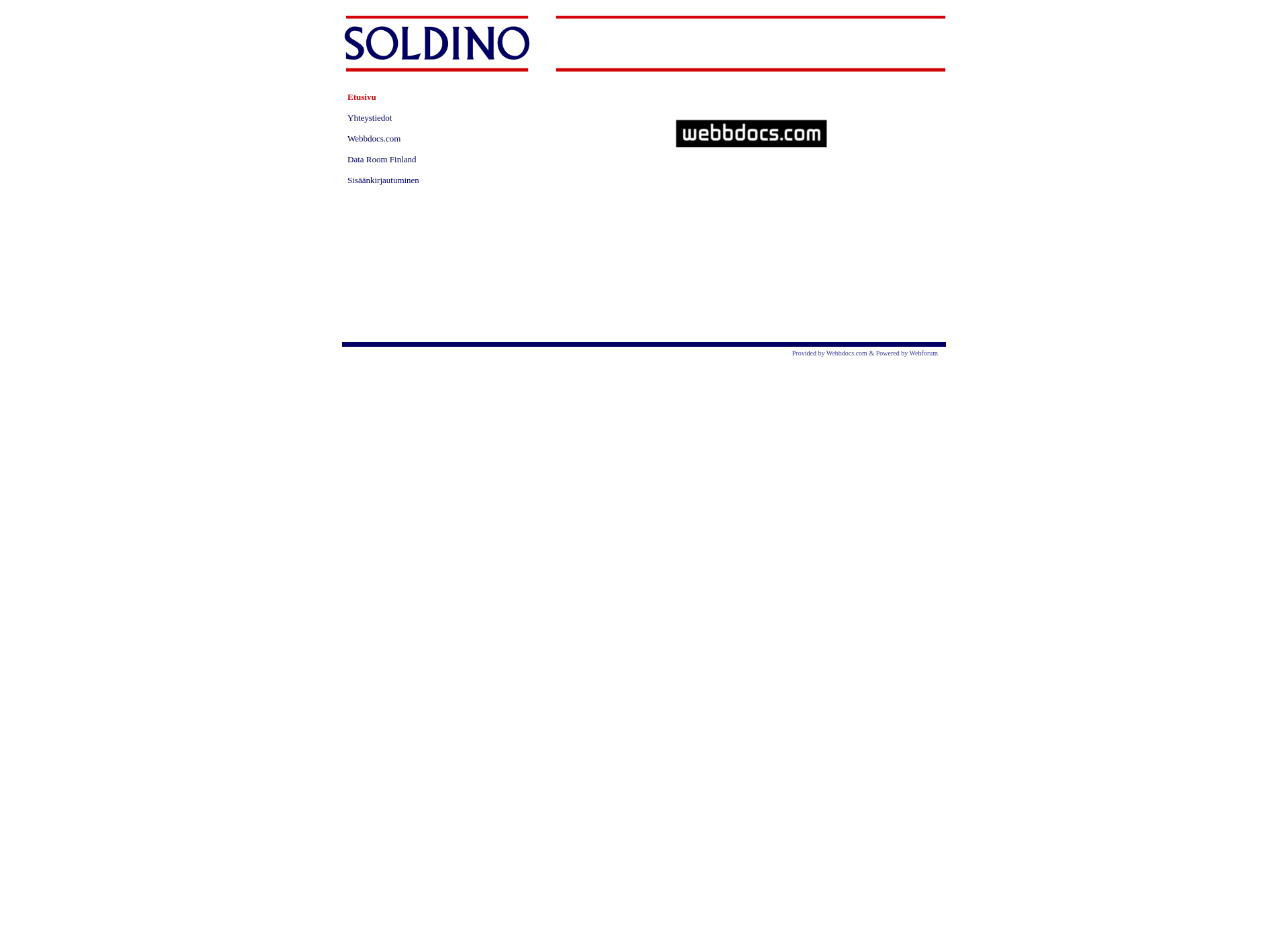 Skärmdump för soldino.fi