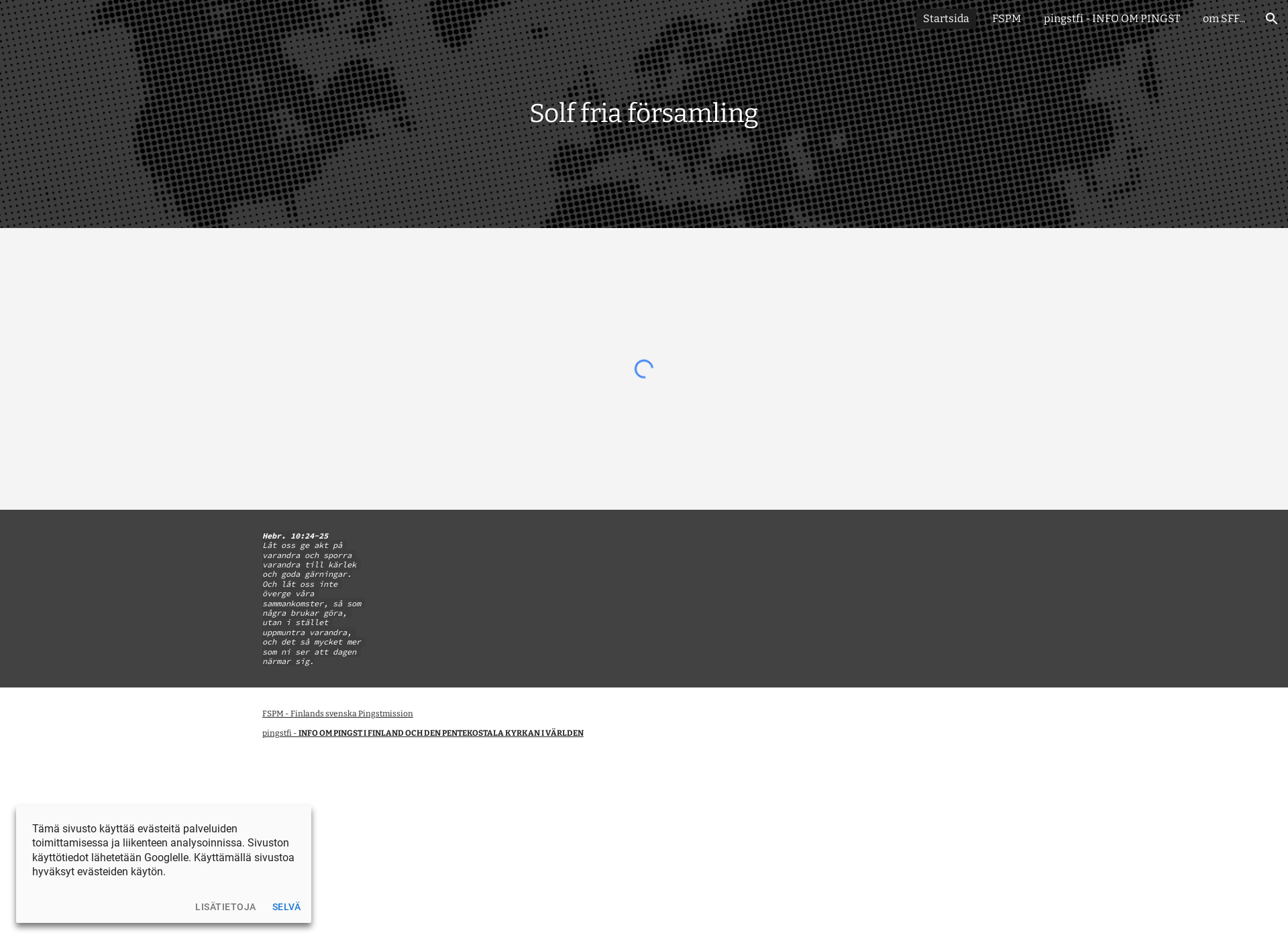 Screenshot for solffriaforsamling.fi