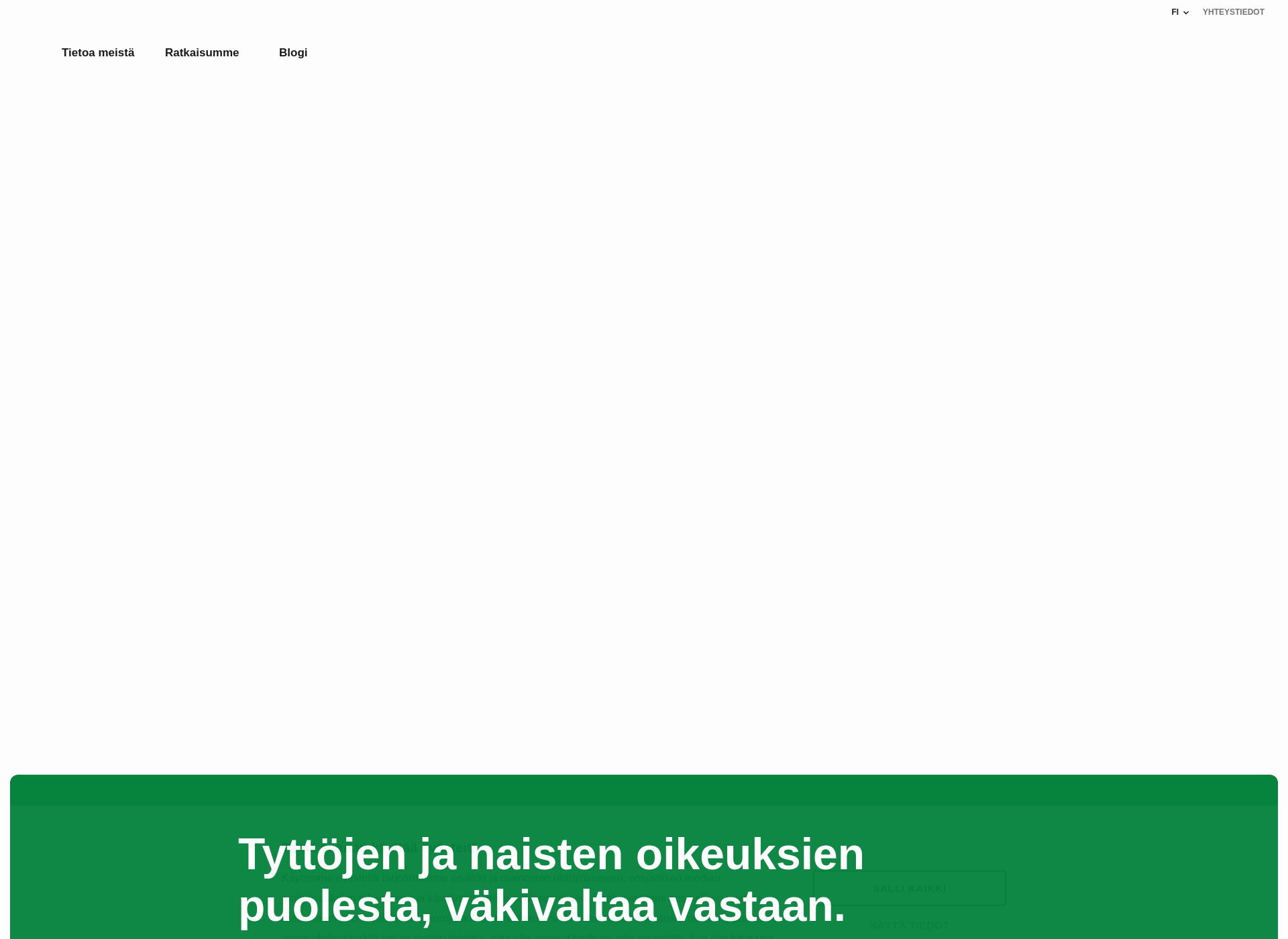 Skärmdump för solidaarisuus.fi
