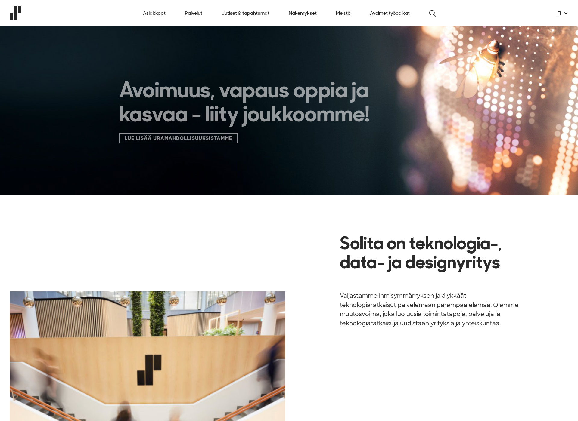 Screenshot for solita.fi