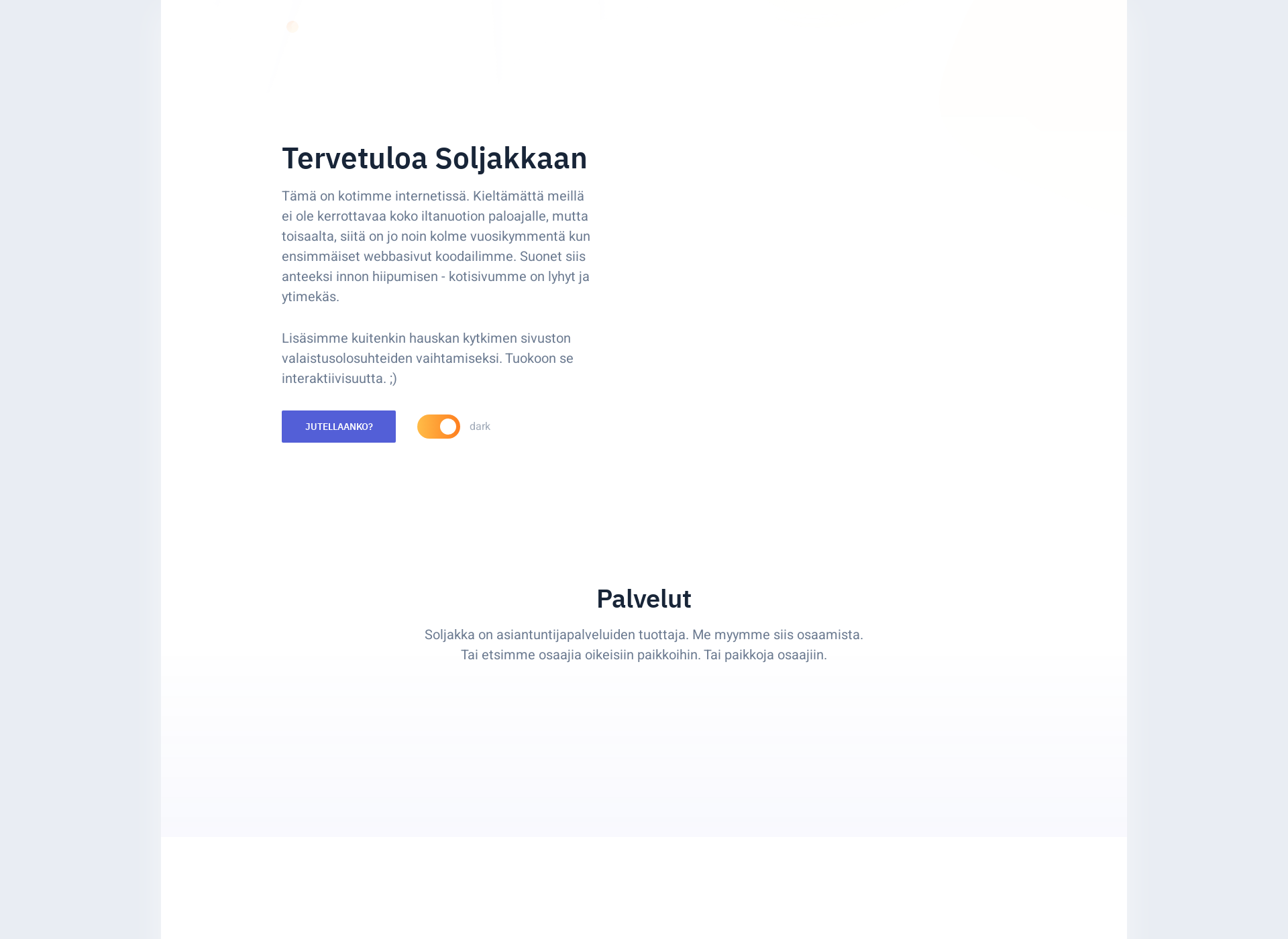 Skärmdump för soljakka.fi
