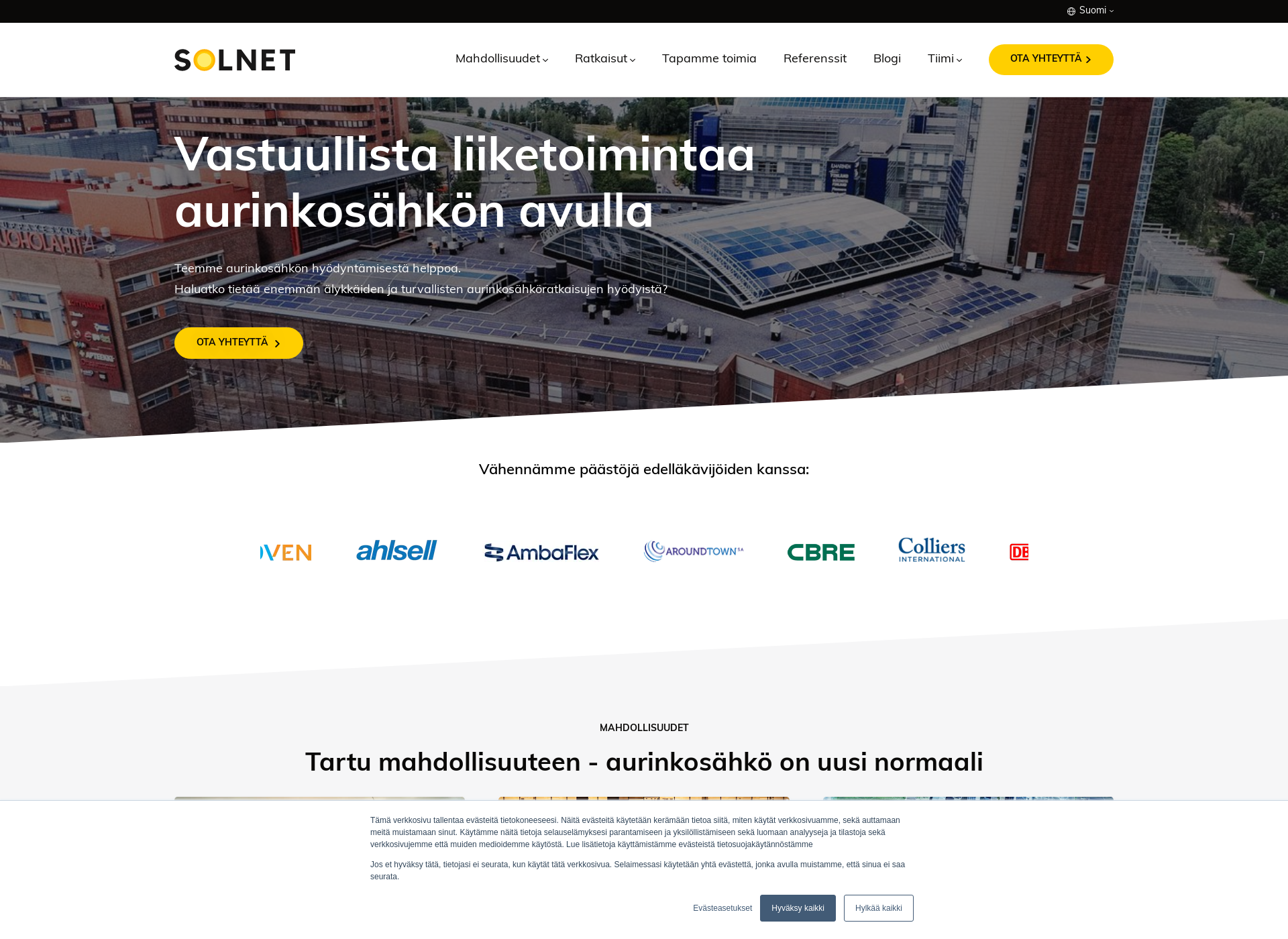Screenshot for solnet.fi