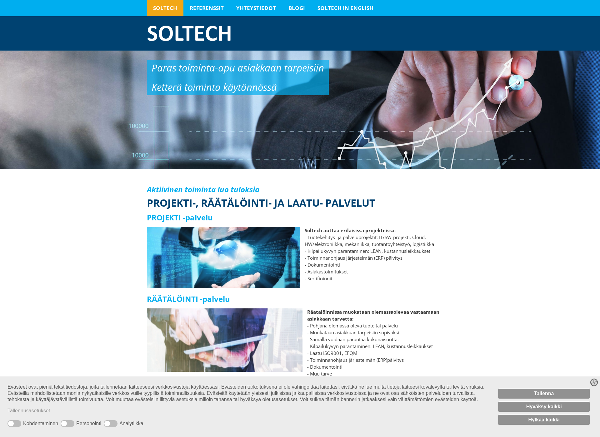 Screenshot for soltech.fi