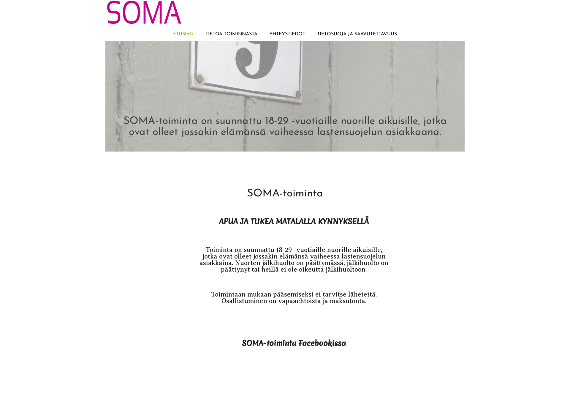 Screenshot for somatoiminta.fi