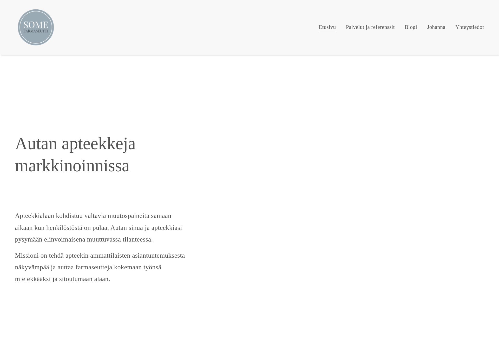 Screenshot for somefarmaseutti.fi