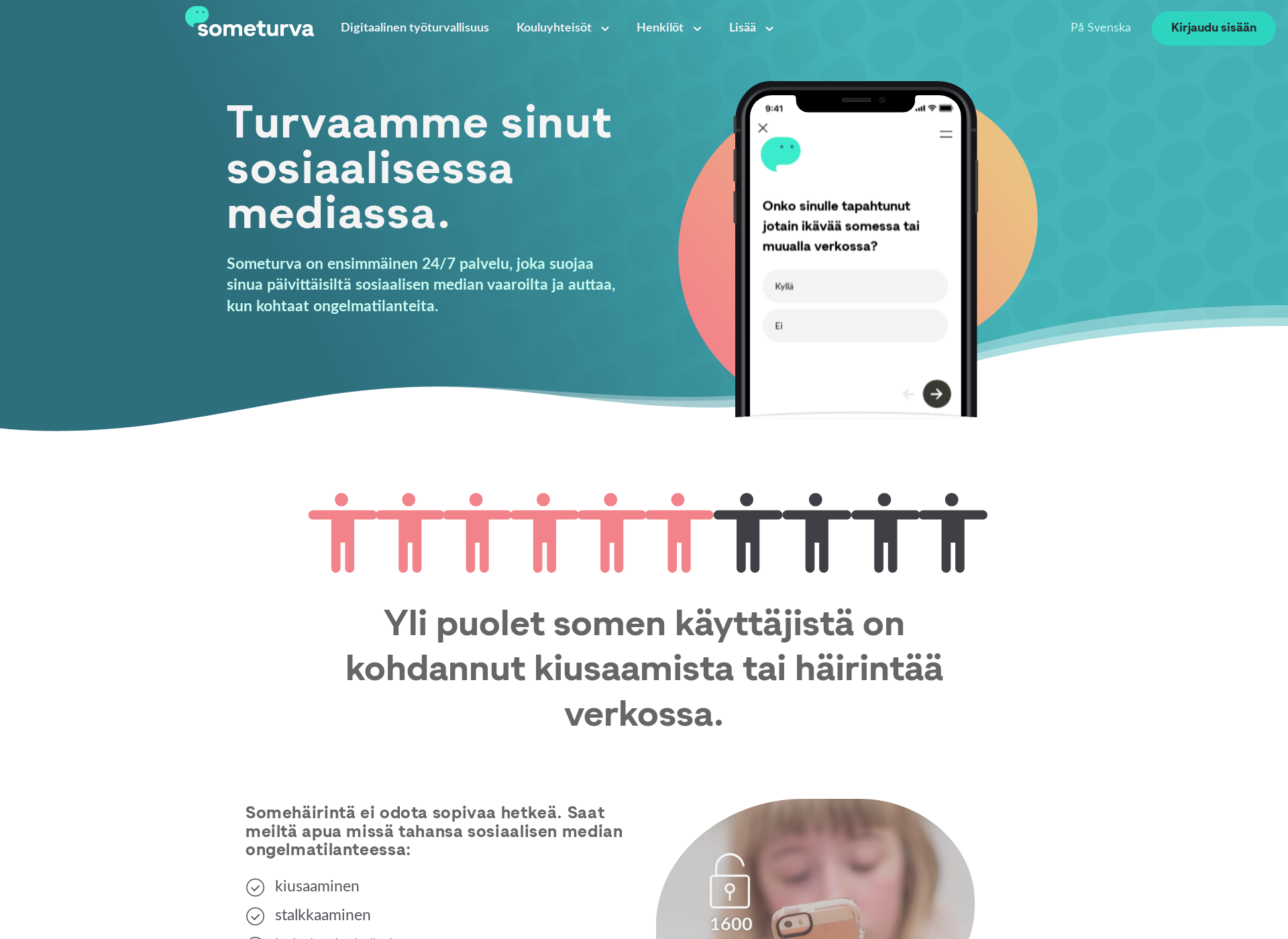 Skärmdump för someturva.fi